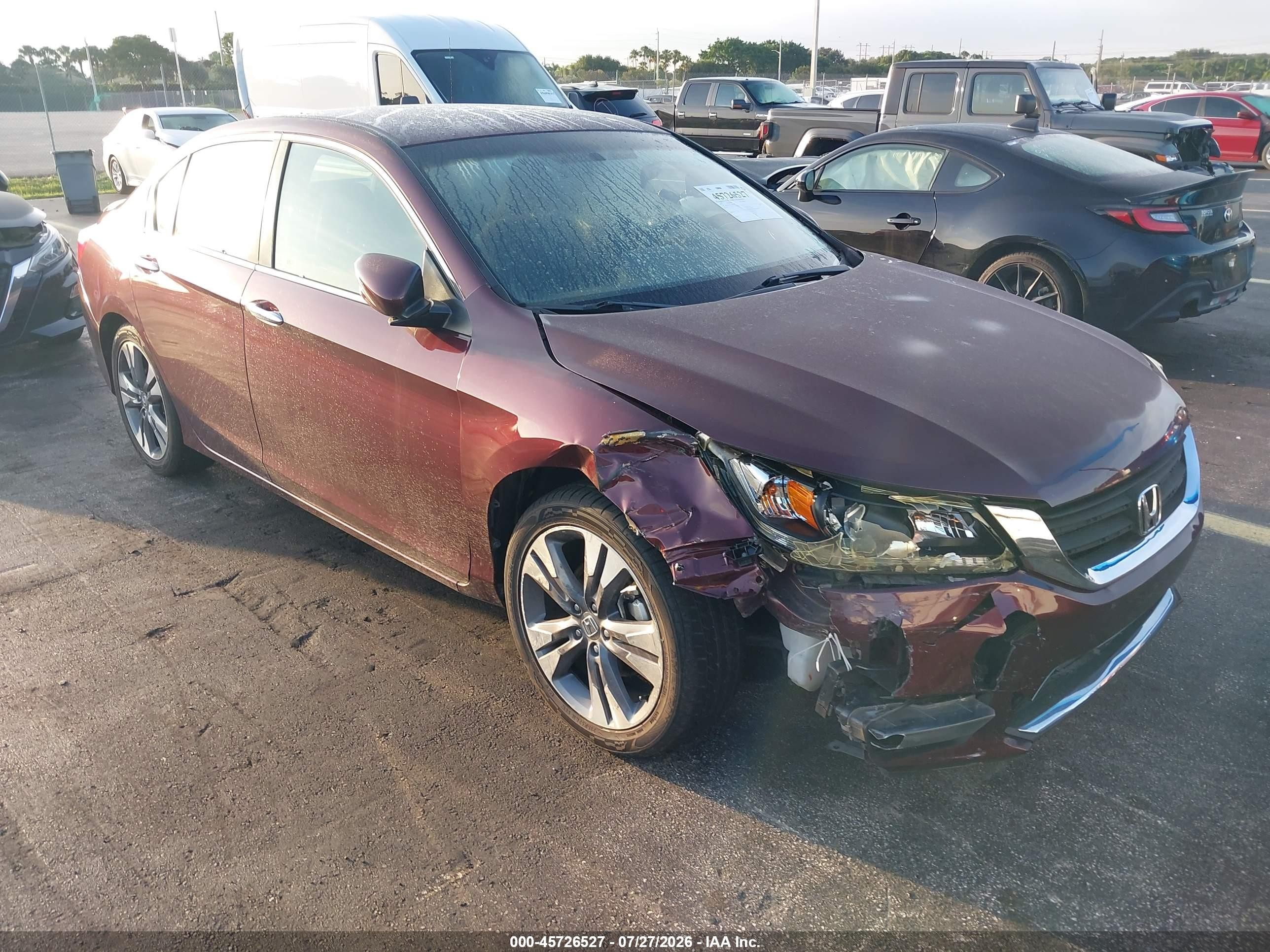 2014 Honda Accord Sport Коричневый vin: 1HGCR2F52EA080230