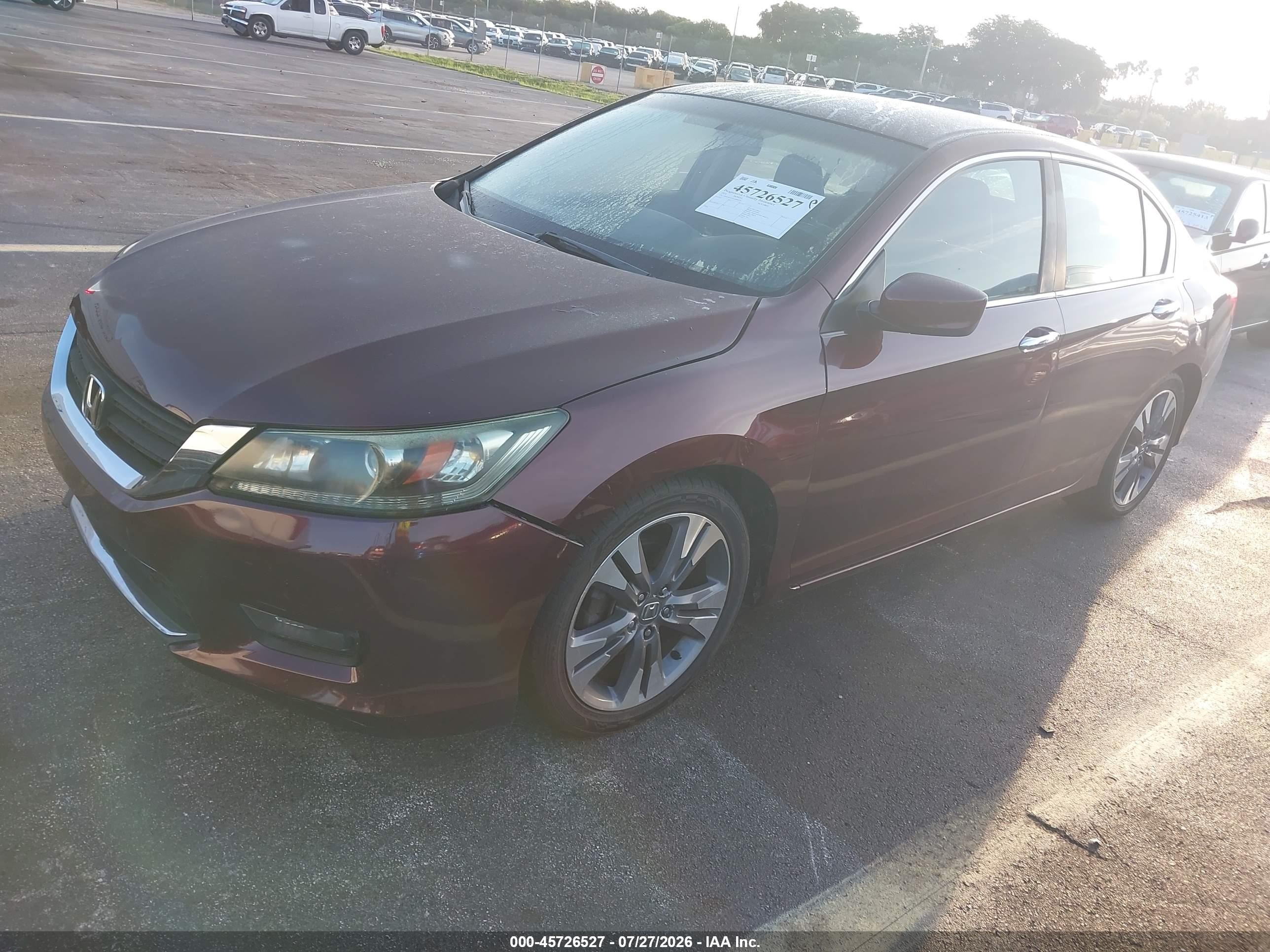 2014 Honda Accord Sport Коричневый vin: 1HGCR2F52EA080230