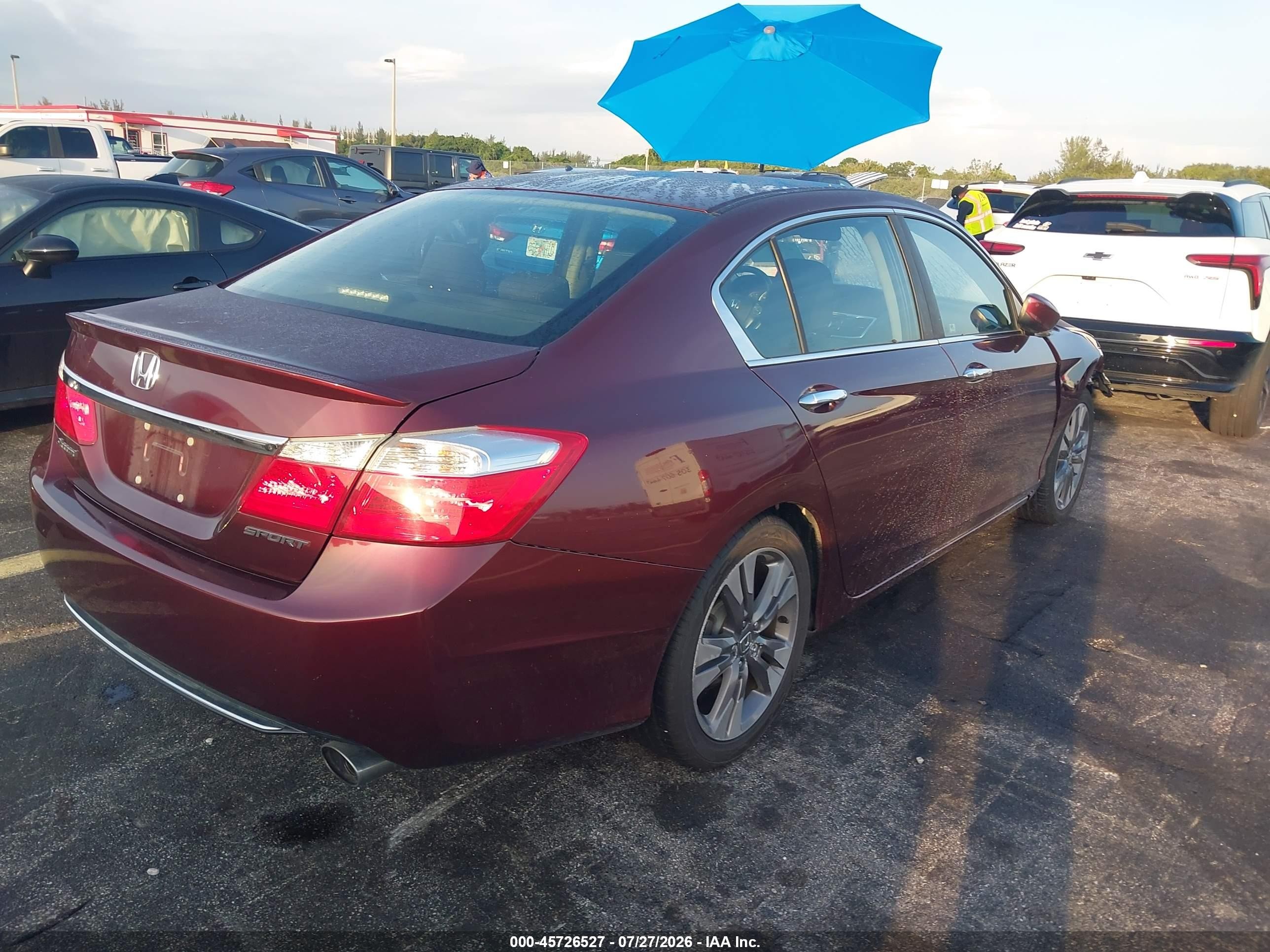 2014 Honda Accord Sport Коричневый vin: 1HGCR2F52EA080230