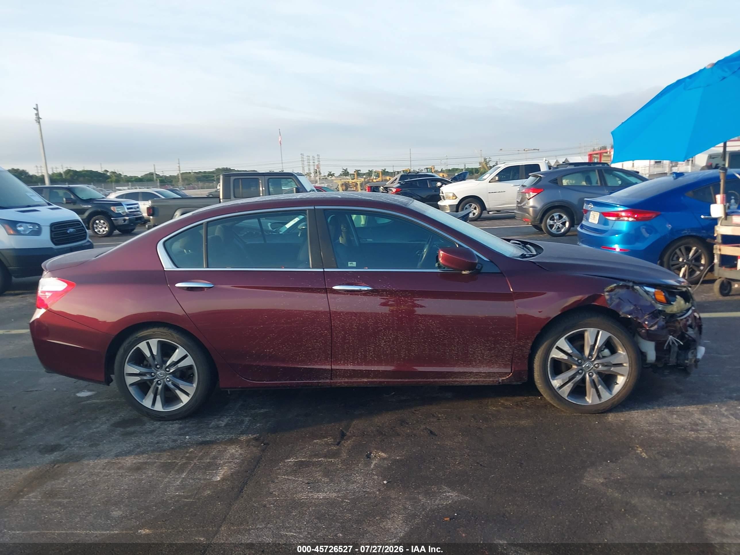 2014 Honda Accord Sport Коричневый vin: 1HGCR2F52EA080230