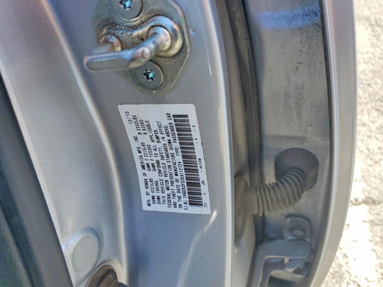 2014 Honda Accord Sport Серебряный vin: 1HGCR2F52EA112724