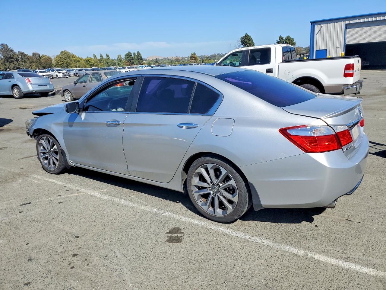 2014 Honda Accord Sport Серебряный vin: 1HGCR2F52EA112724