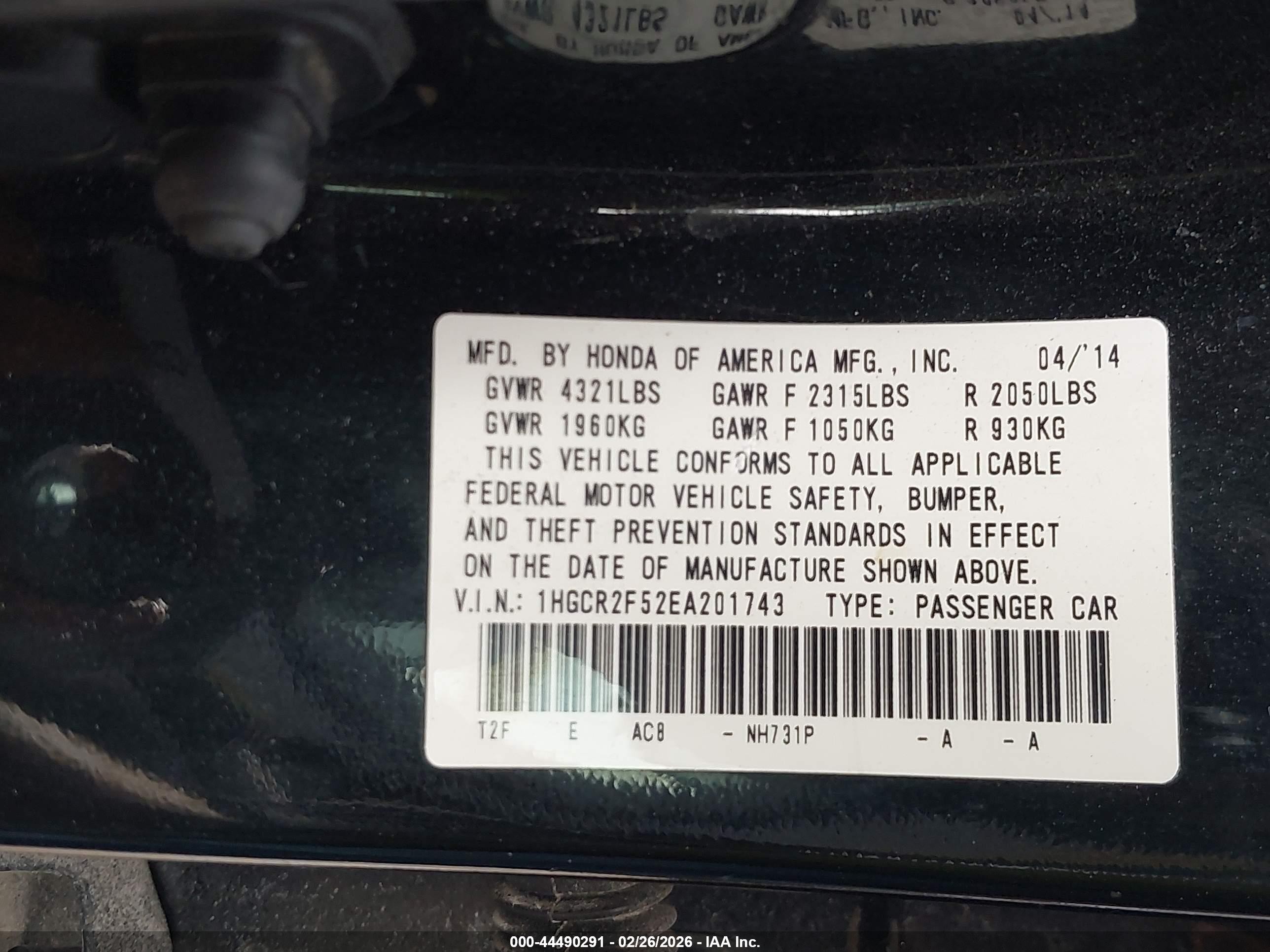 2014 Honda Accord Sport Black vin: 1HGCR2F52EA201743