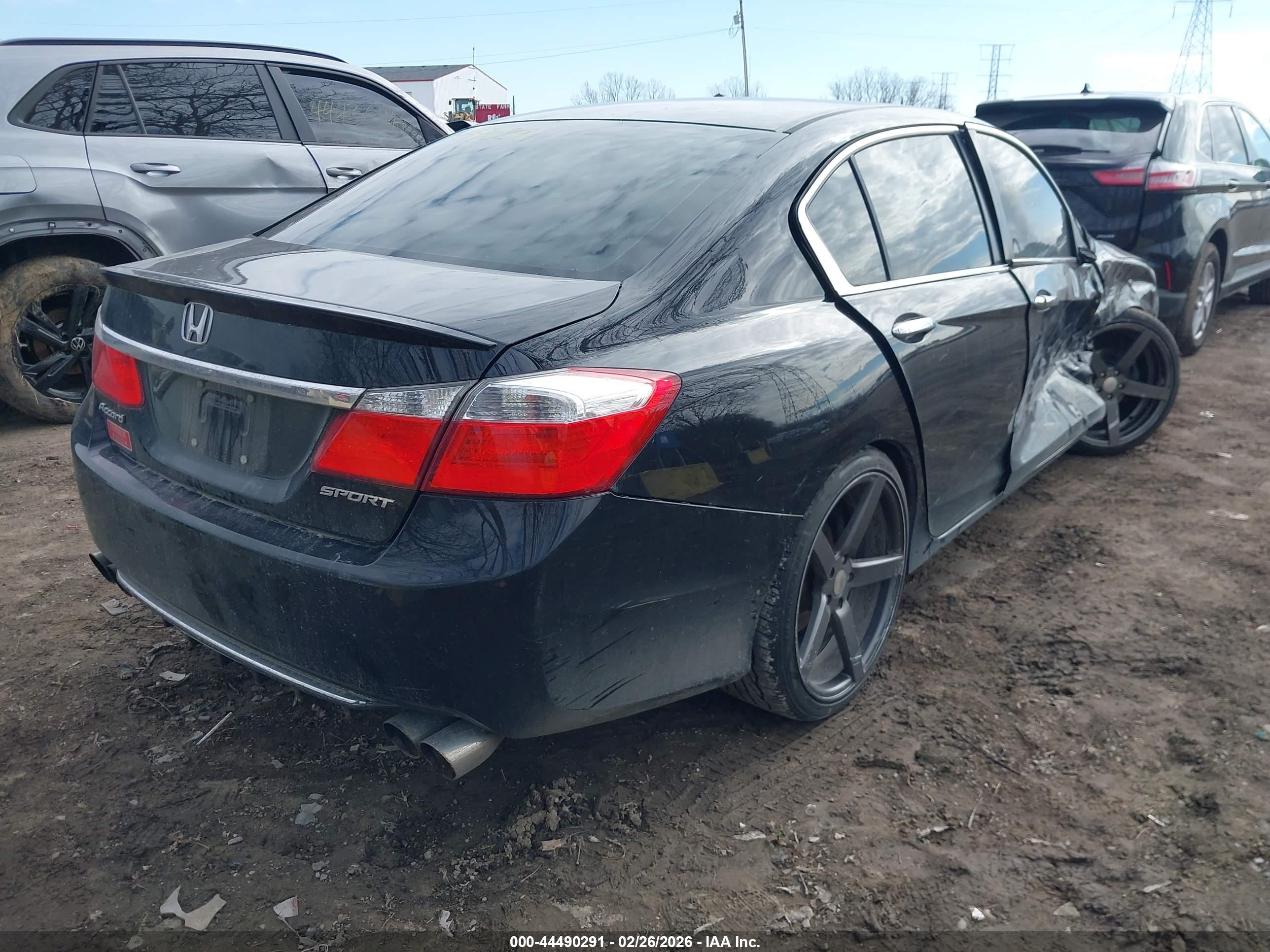 2014 Honda Accord Sport Black vin: 1HGCR2F52EA201743
