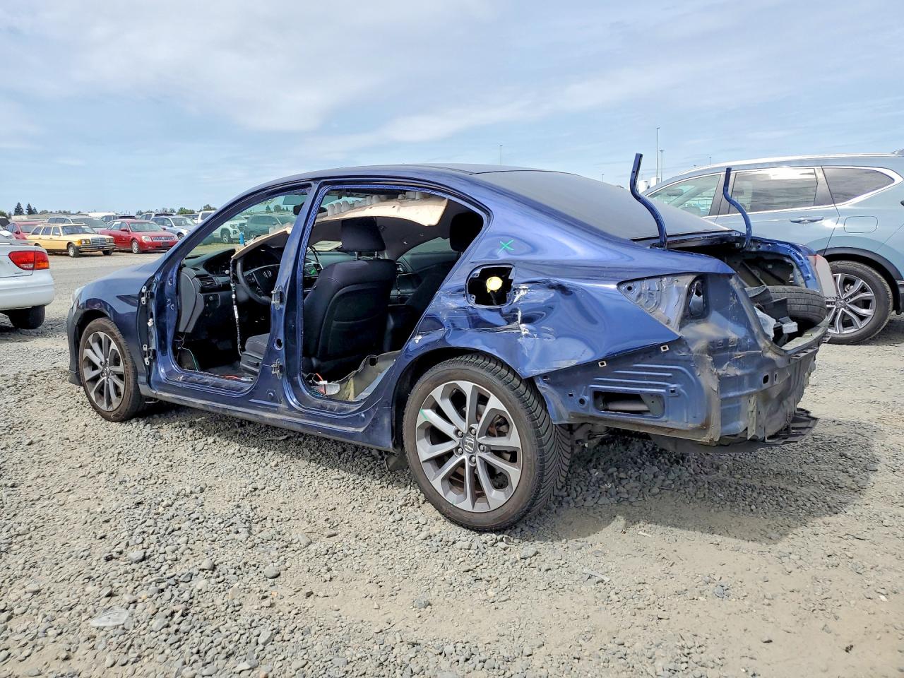 2014 Honda Accord Sport Blue vin: 1HGCR2F52EA215075