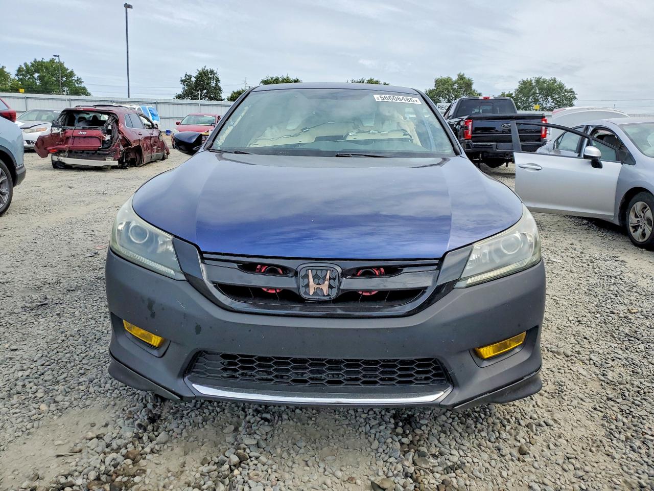2014 Honda Accord Sport Blue vin: 1HGCR2F52EA215075