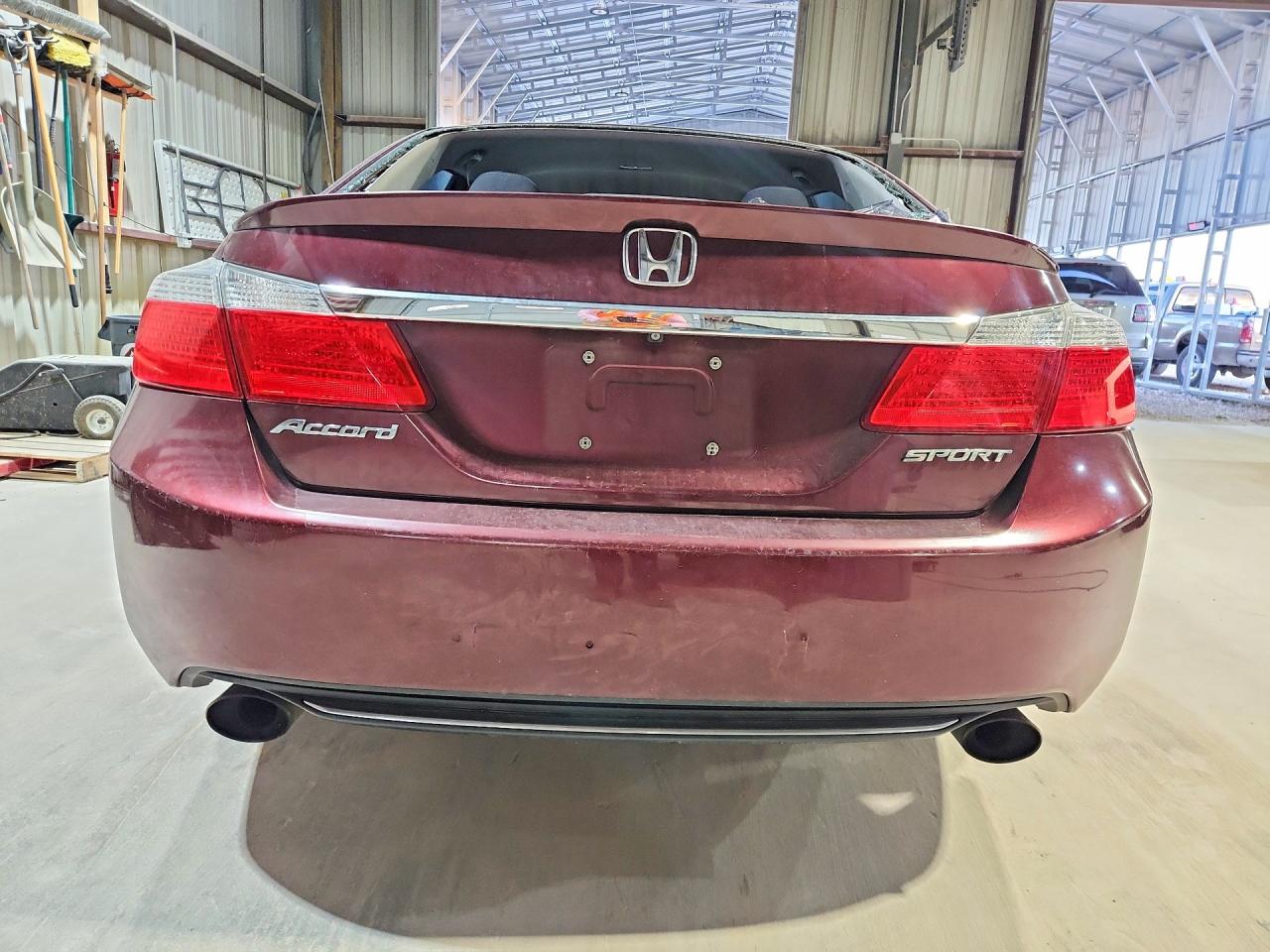 2014 Honda Accord Sport Burgundy vin: 1HGCR2F52EA244334