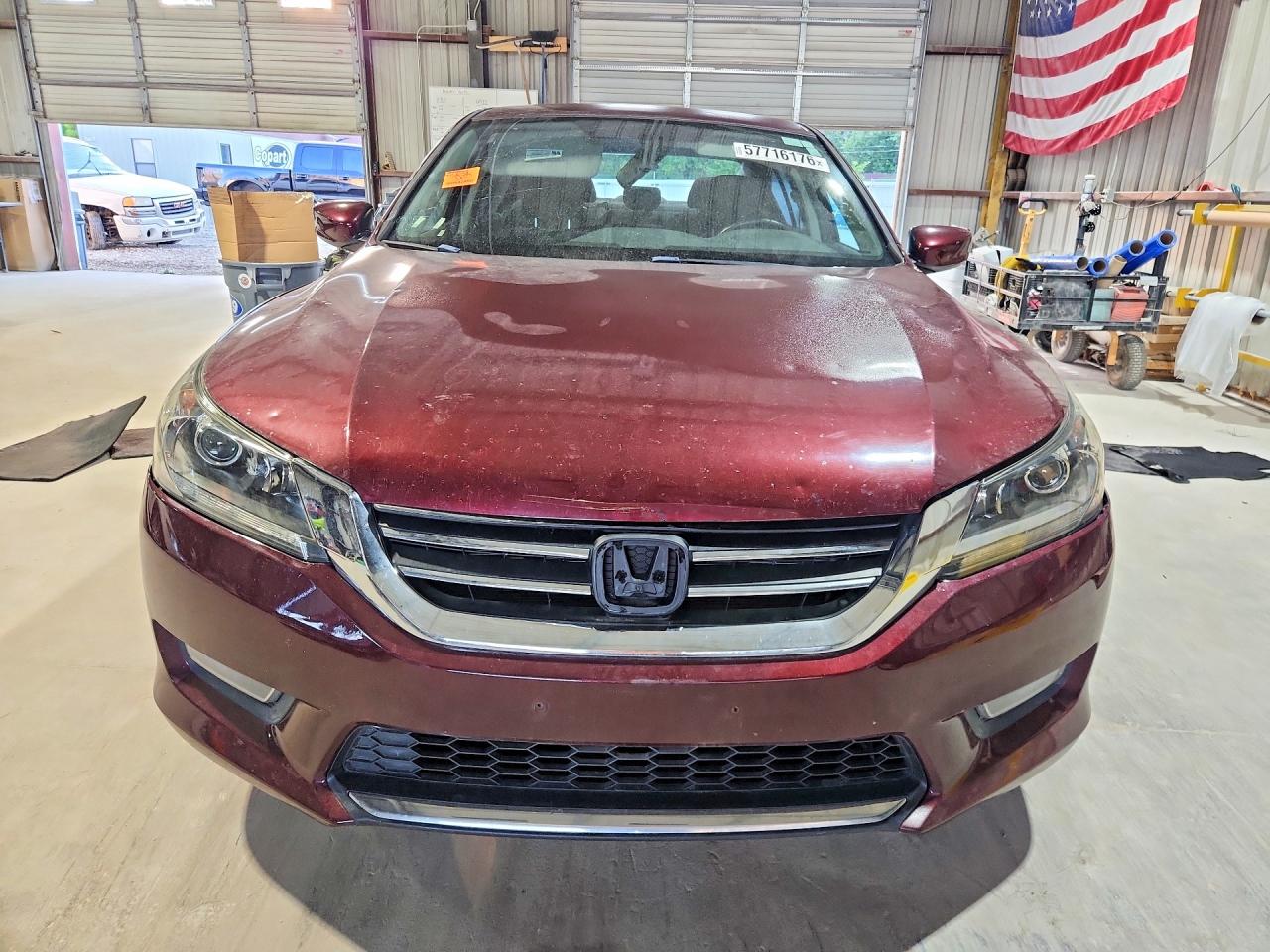 2014 Honda Accord Sport Burgundy vin: 1HGCR2F52EA244334