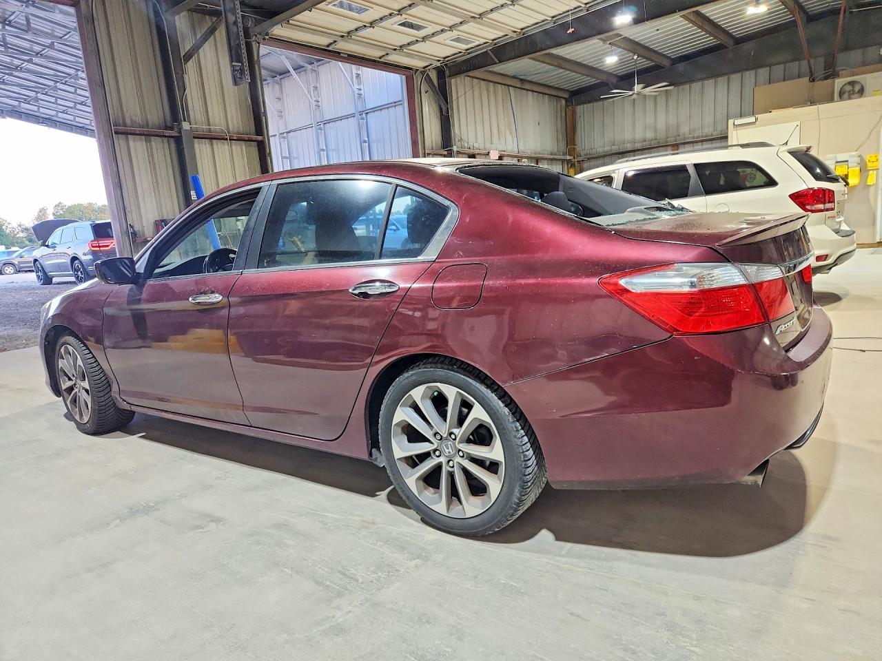 2014 Honda Accord Sport Burgundy vin: 1HGCR2F52EA244334