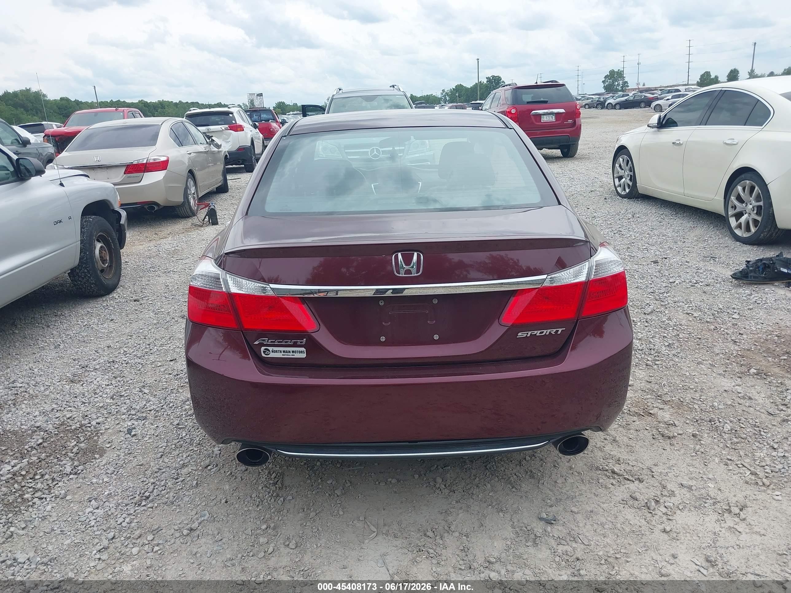2014 Honda Accord Sport Maroon vin: 1HGCR2F52EA252871