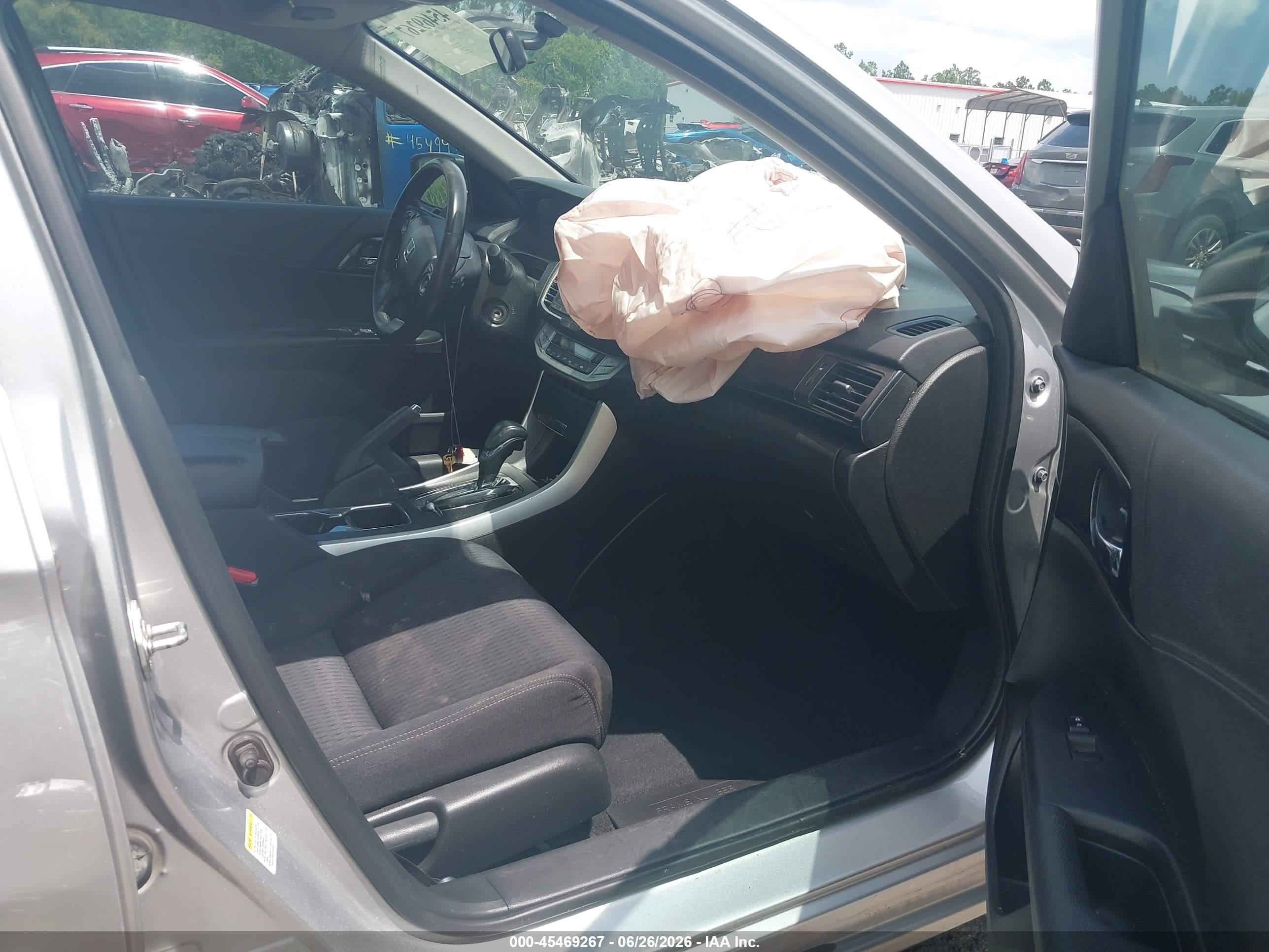 2014 Honda Accord Sport Silver vin: 1HGCR2F52EA282985