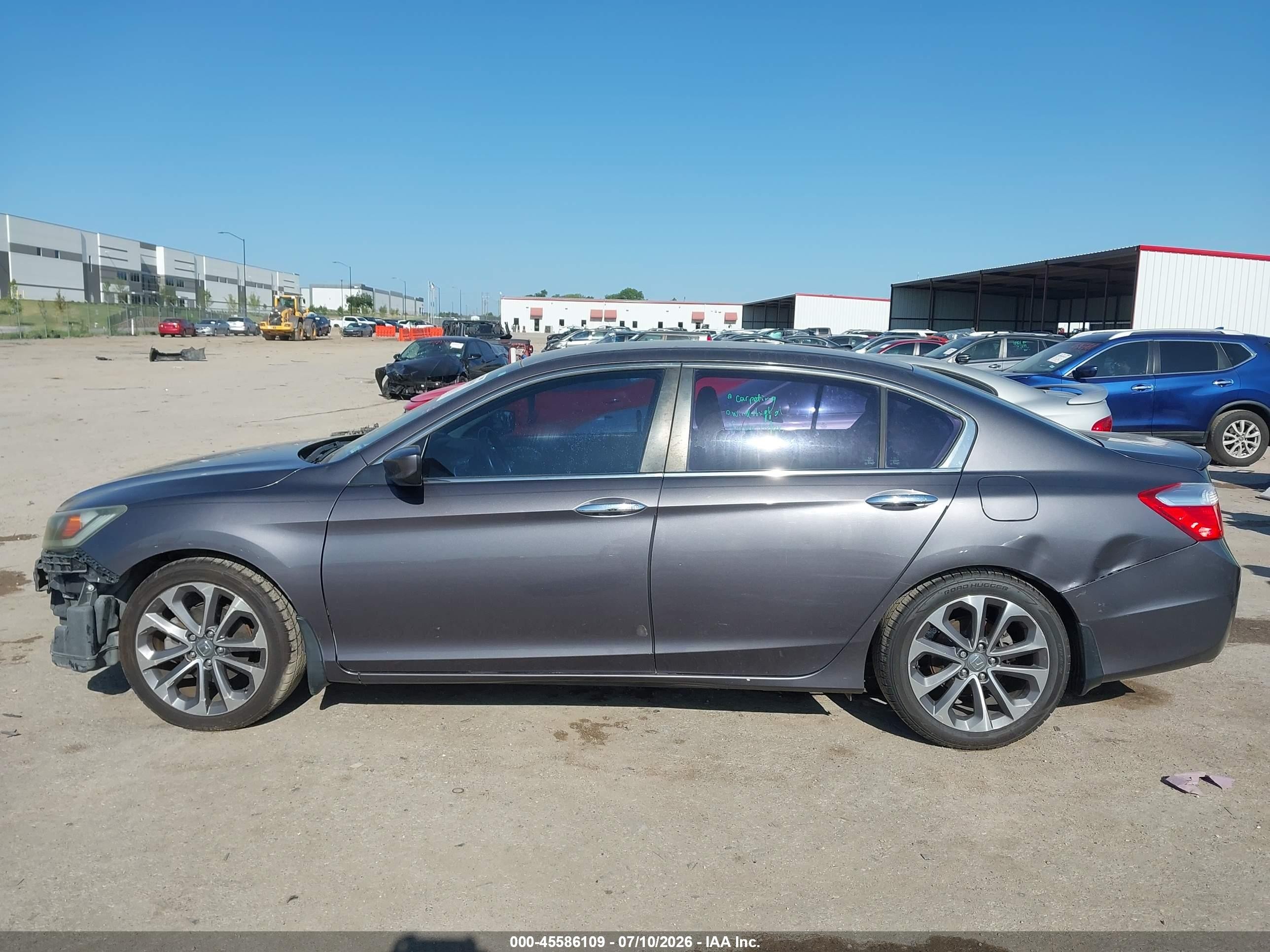2015 Honda Accord Sport Gray vin: 1HGCR2F52FA000457