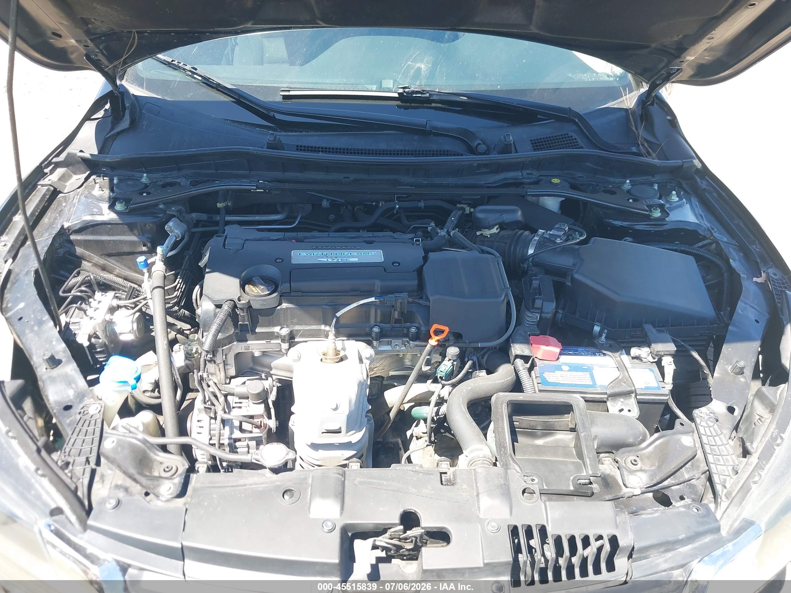2015 Honda Accord Sport Черный vin: 1HGCR2F52FA002631
