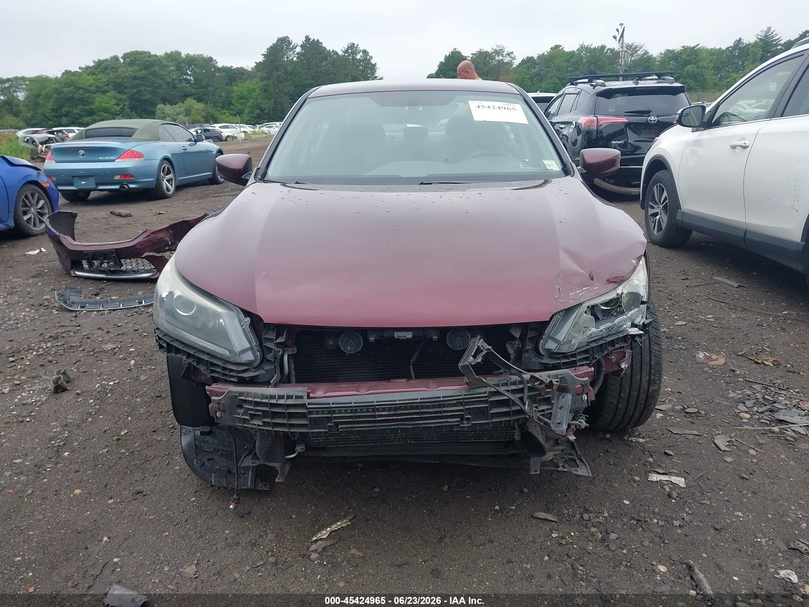 2015 Honda Accord Sport Maroon vin: 1HGCR2F52FA033751