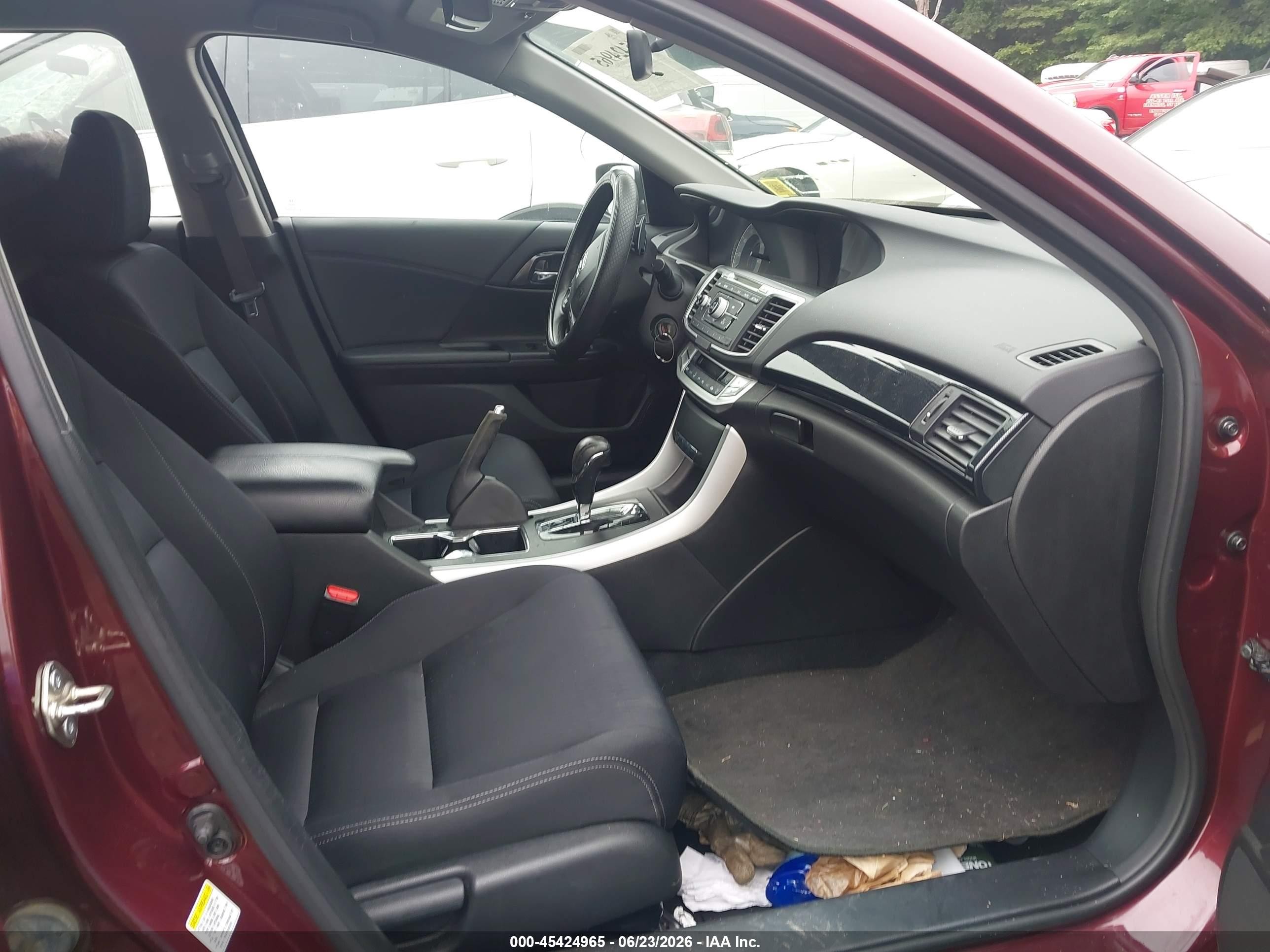 2015 Honda Accord Sport Maroon vin: 1HGCR2F52FA033751