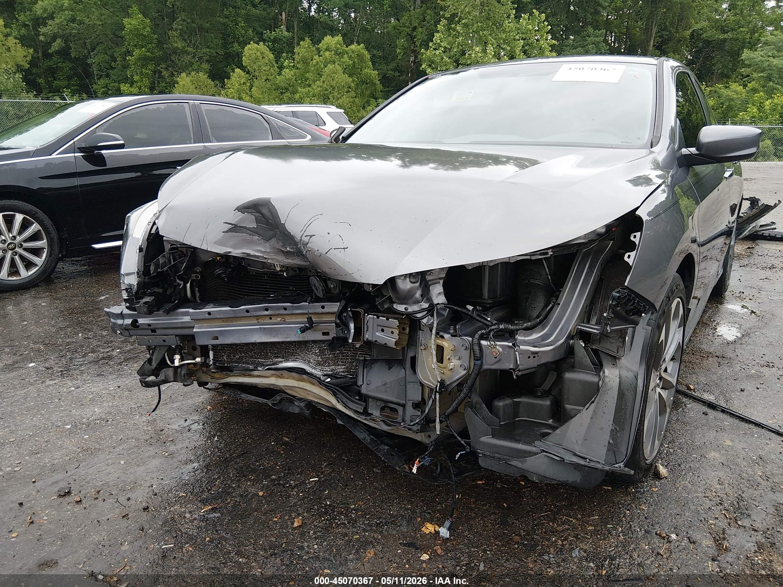 2015 Honda Accord Sport Gray vin: 1HGCR2F52FA036410