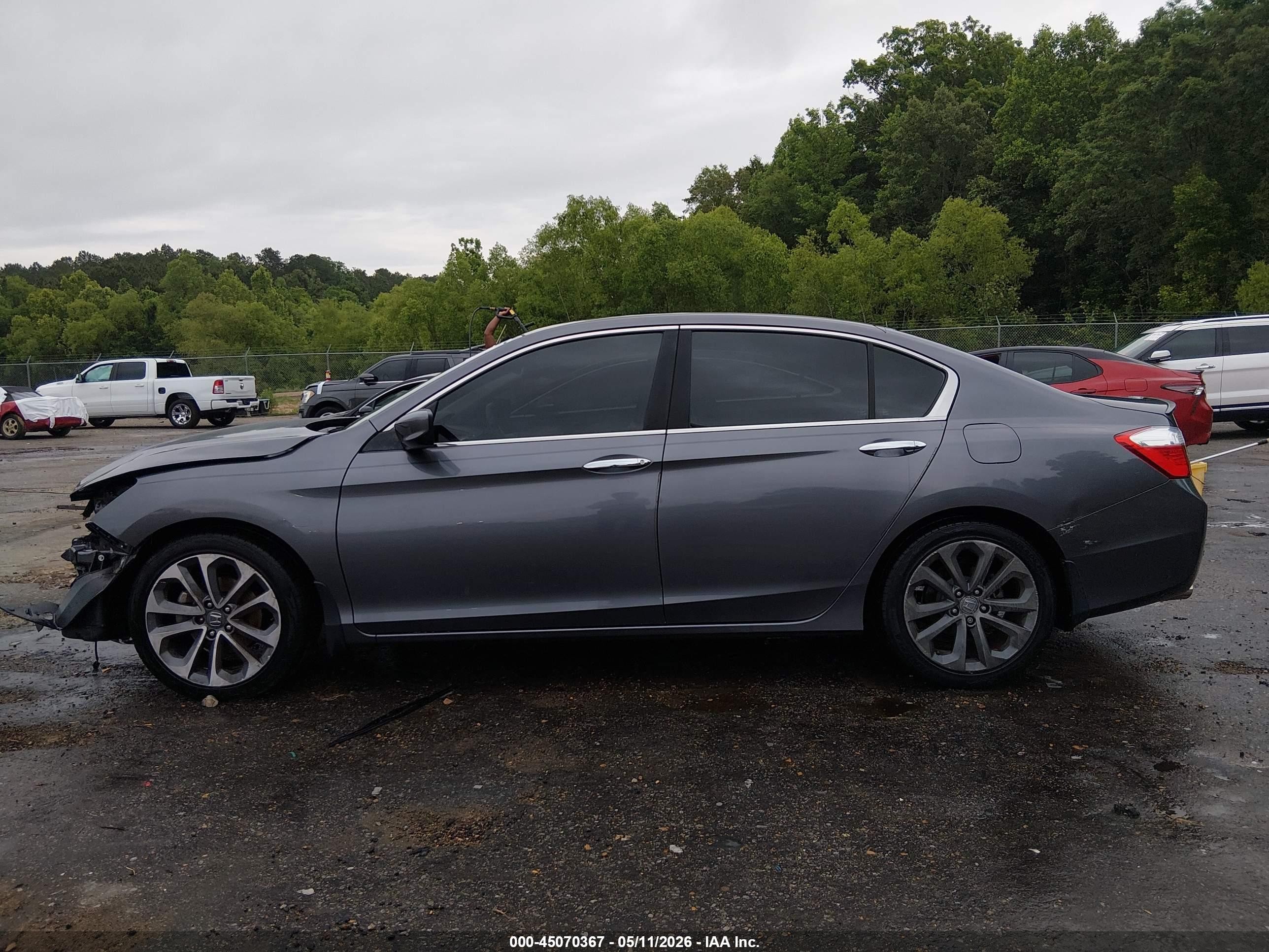 2015 Honda Accord Sport Gray vin: 1HGCR2F52FA036410