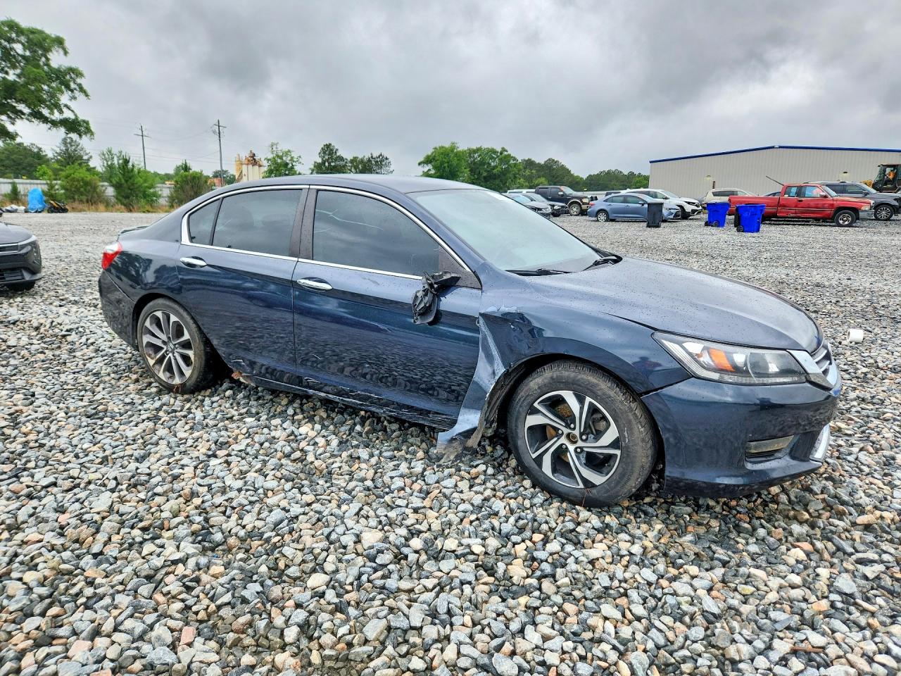 2015 Honda Accord Sport Синий vin: 1HGCR2F52FA044197