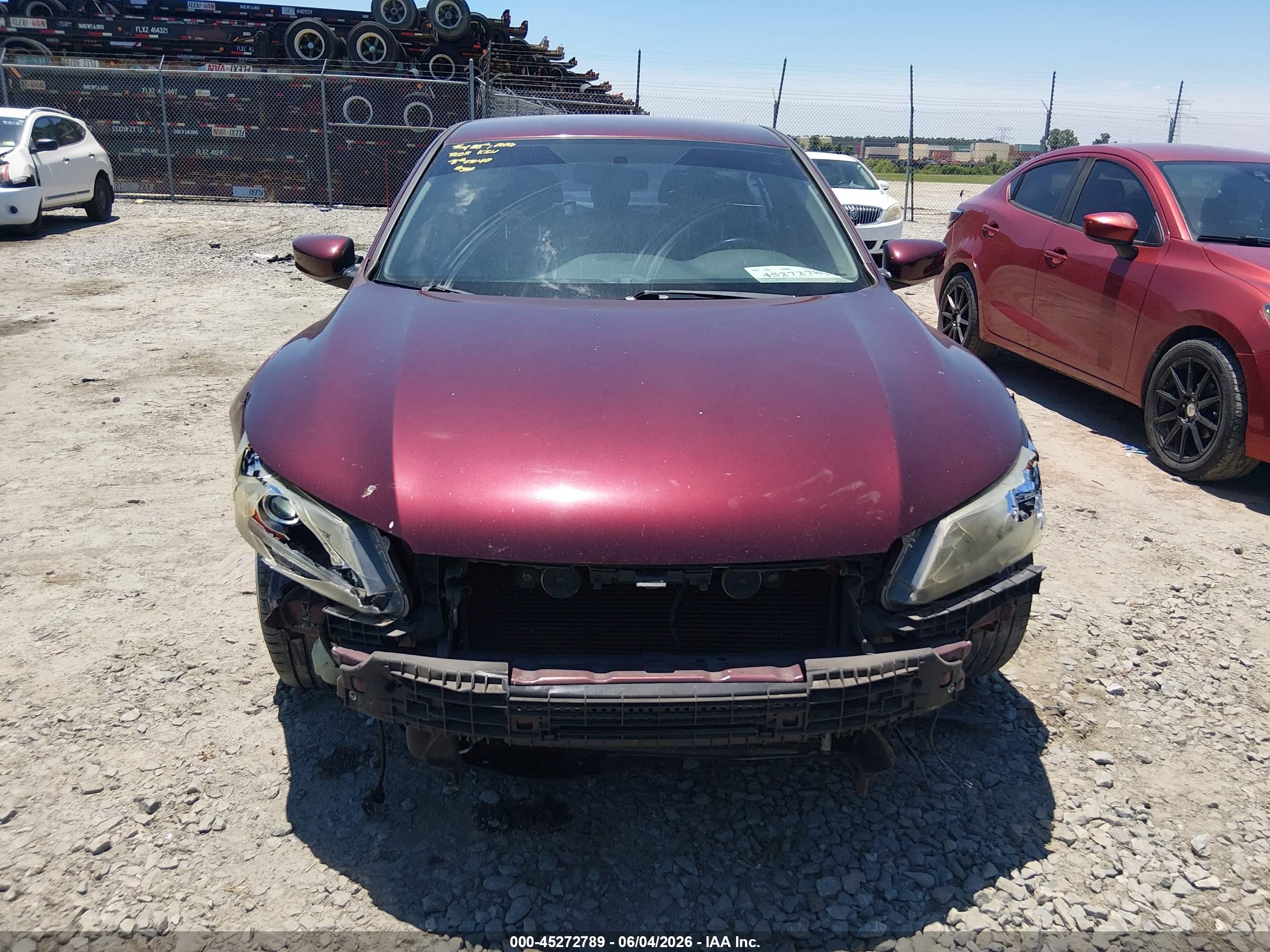 2015 Honda Accord Sport Бордовый vin: 1HGCR2F52FA049657