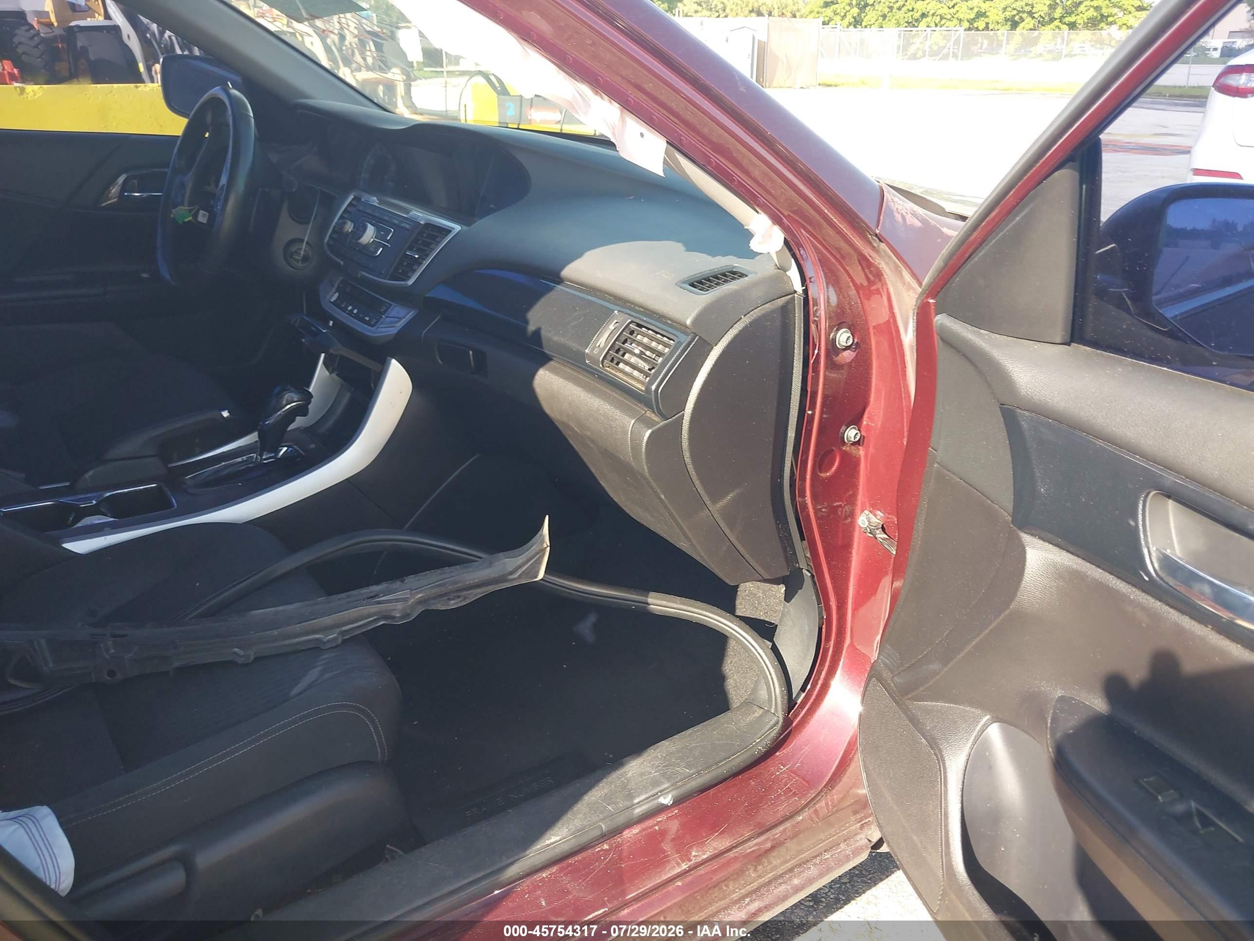 2015 Honda Accord Sport Maroon vin: 1HGCR2F52FA049657