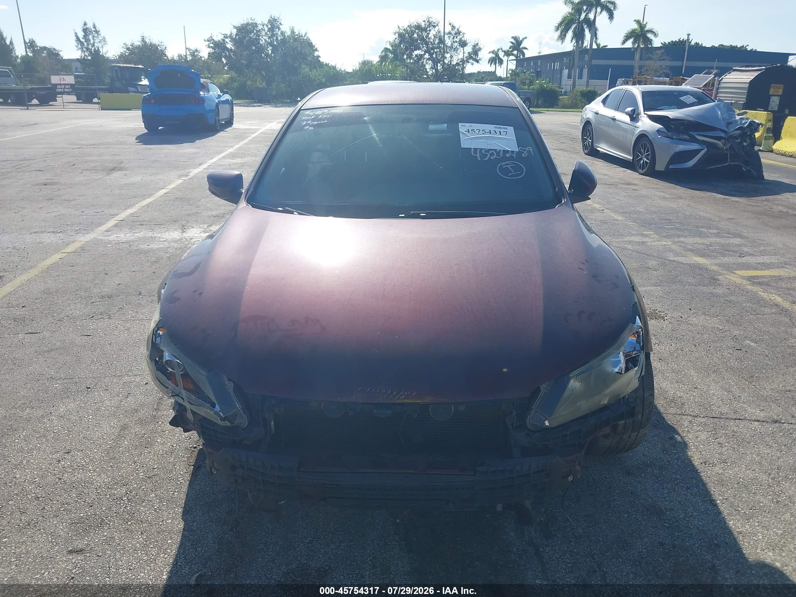 2015 Honda Accord Sport Maroon vin: 1HGCR2F52FA049657