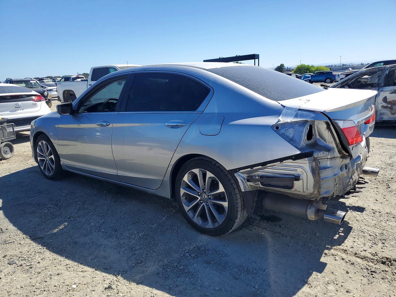 2015 Honda Accord Sport Silver vin: 1HGCR2F52FA089303