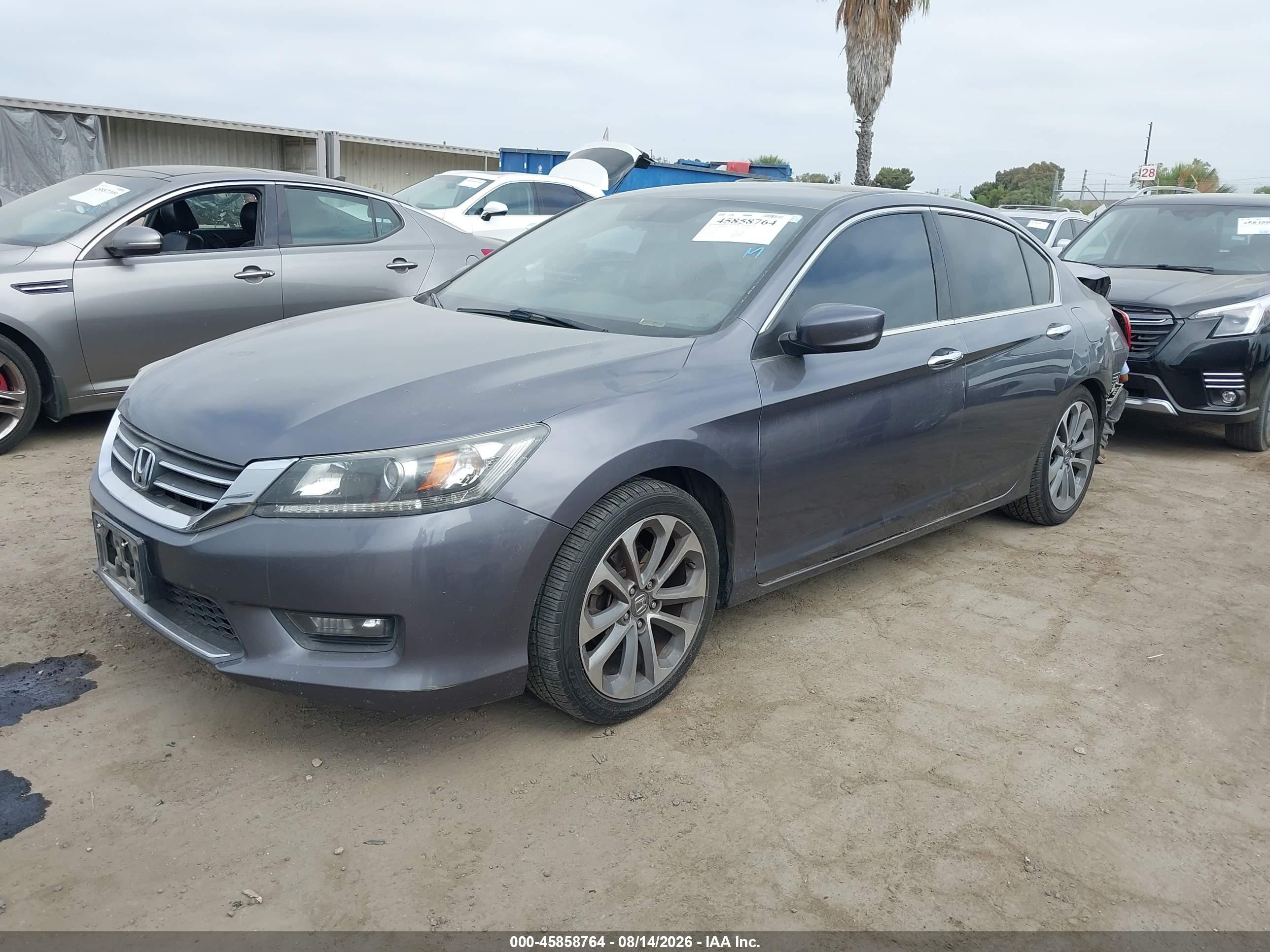 2015 Honda Accord Sport Серый vin: 1HGCR2F52FA091147