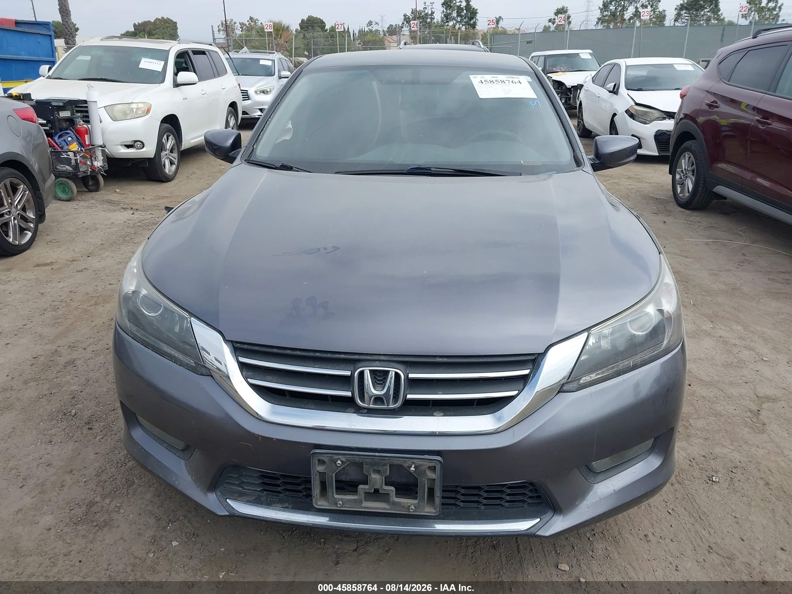 2015 Honda Accord Sport Серый vin: 1HGCR2F52FA091147