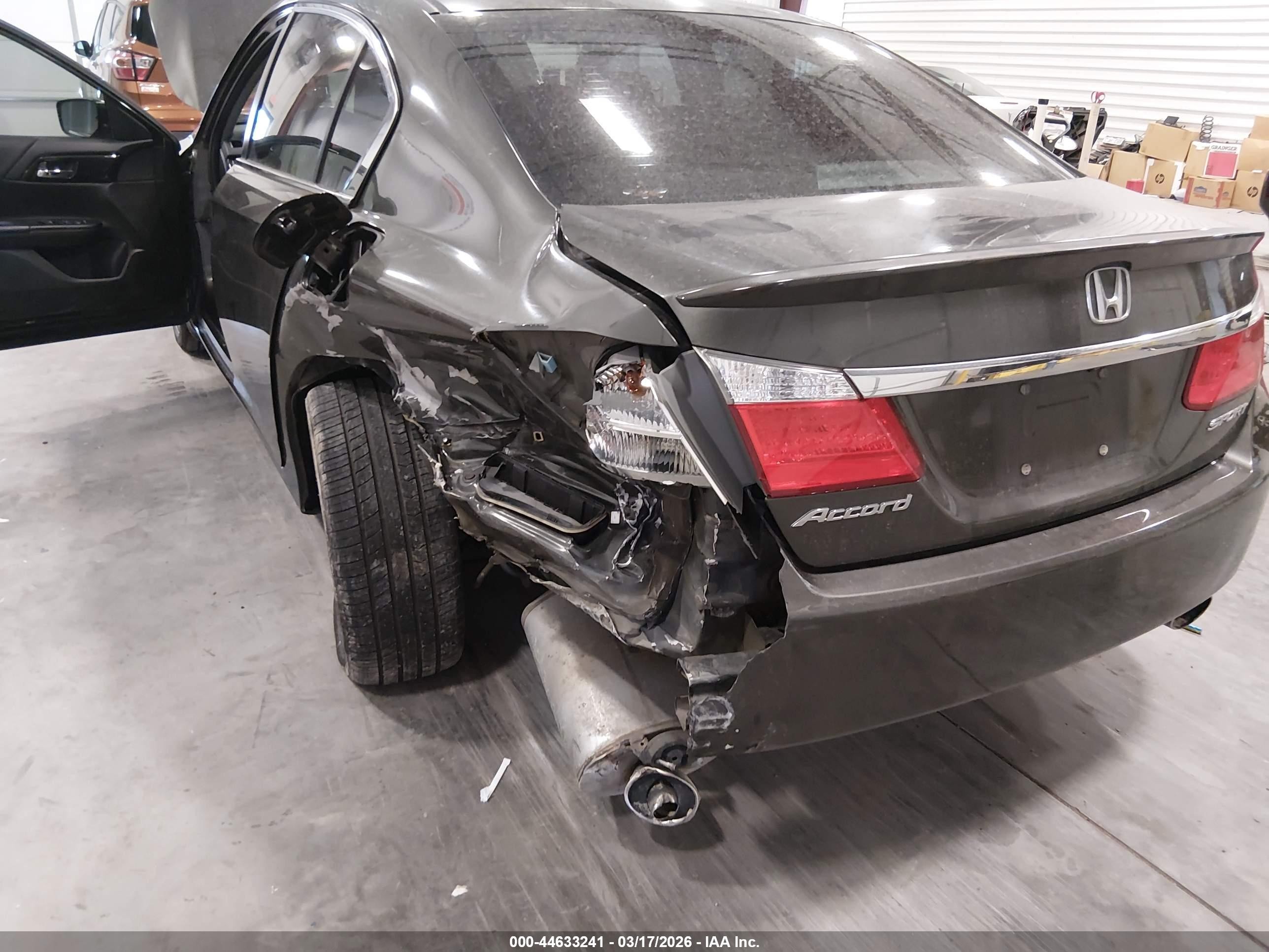 2015 Honda Accord Sport Gray vin: 1HGCR2F52FA091617