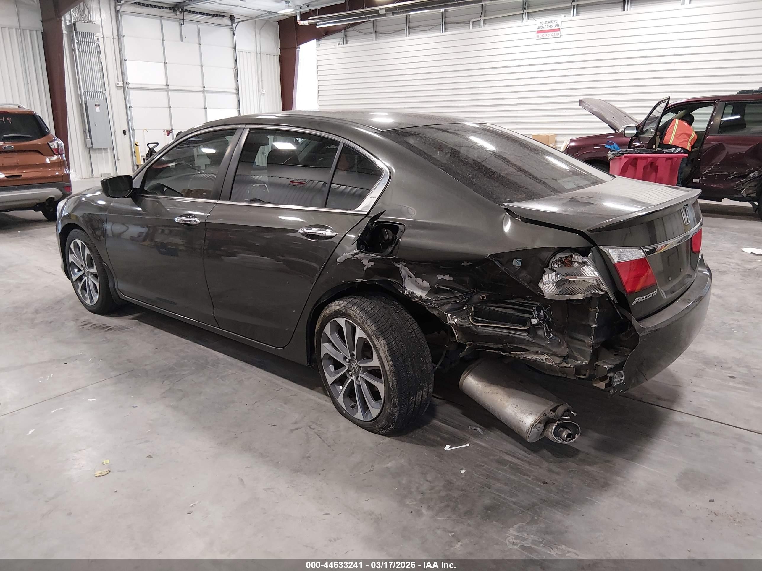 2015 Honda Accord Sport Gray vin: 1HGCR2F52FA091617