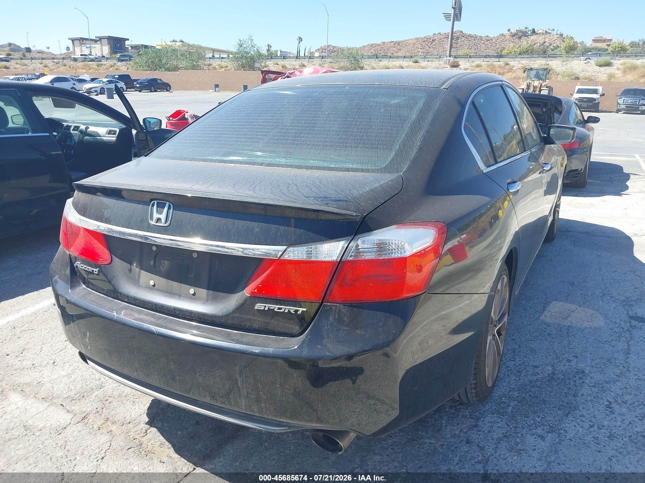 2015 Honda Accord Sport Black vin: 1HGCR2F52FA105368