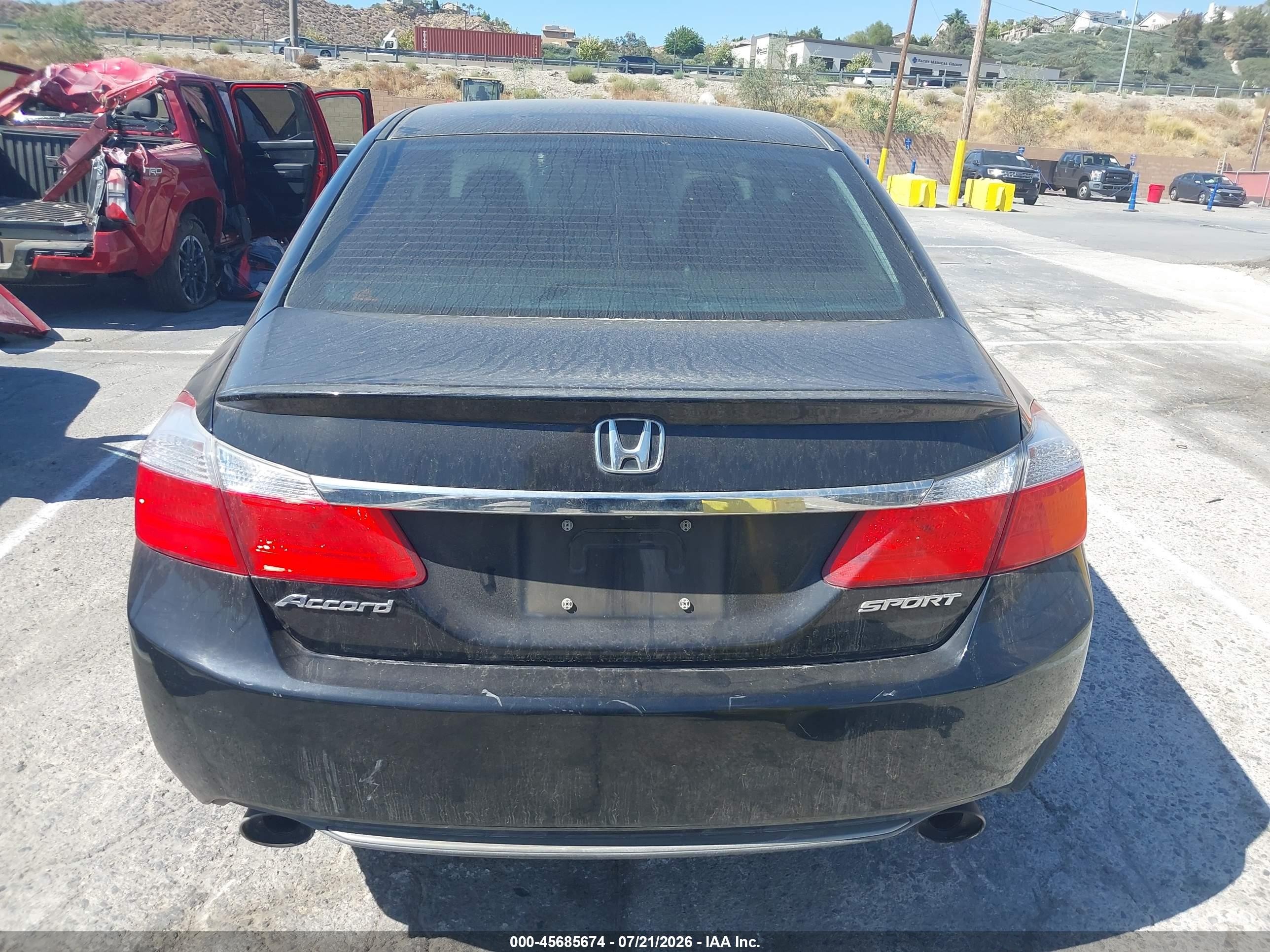 2015 Honda Accord Sport Black vin: 1HGCR2F52FA105368