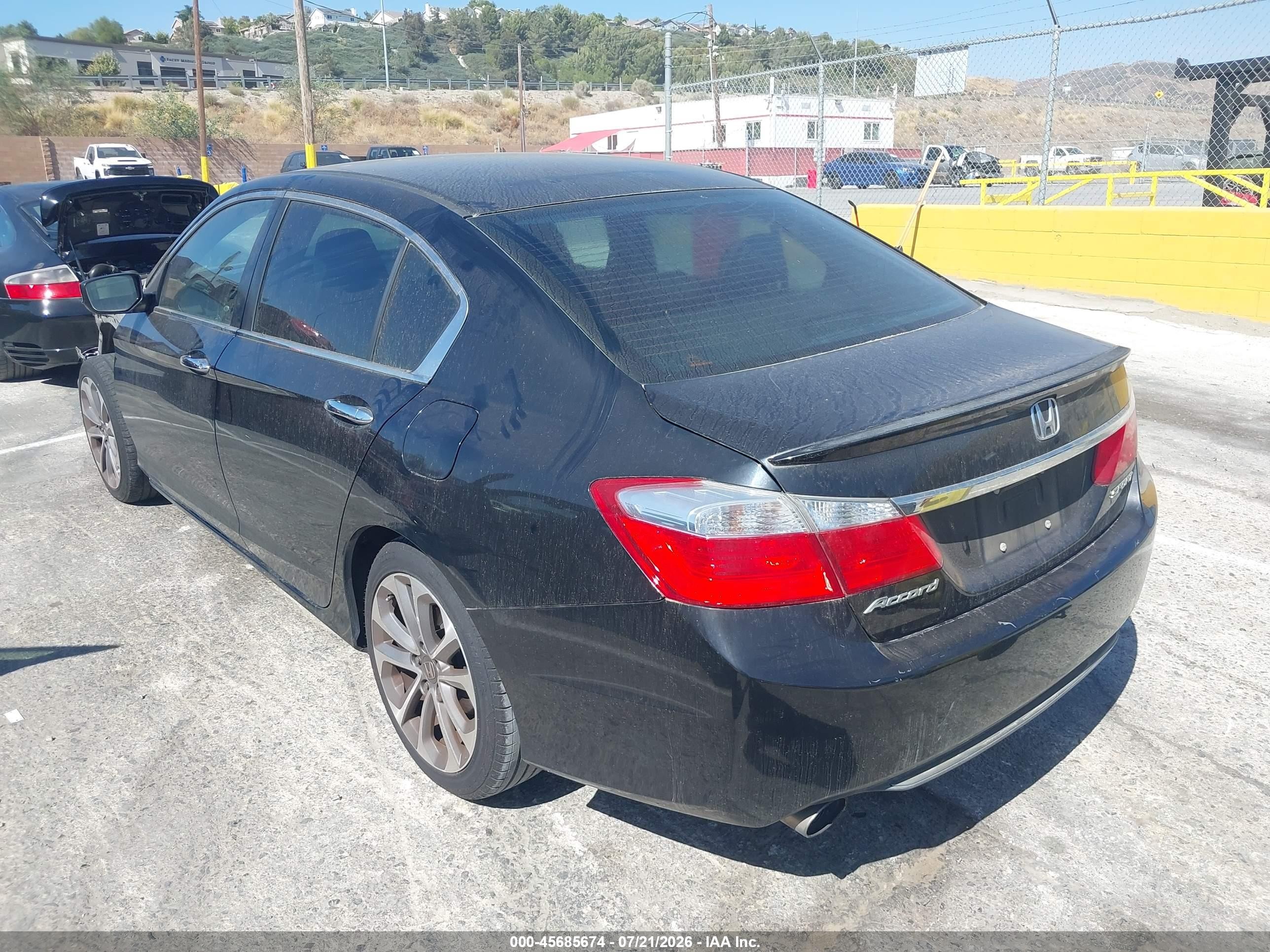 2015 Honda Accord Sport Black vin: 1HGCR2F52FA105368