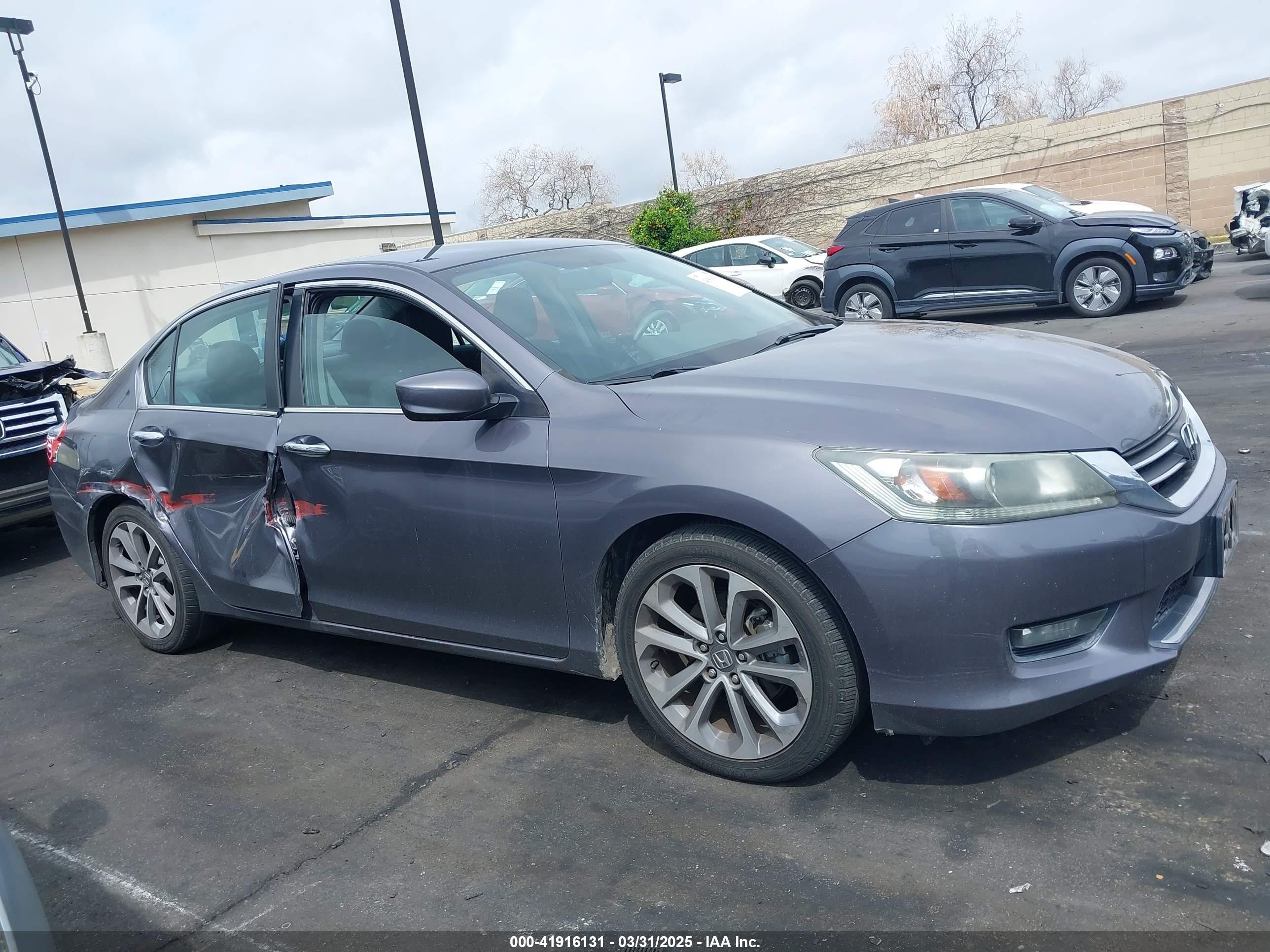 2015 Honda Accord Sport Gray vin: 1HGCR2F52FA109064