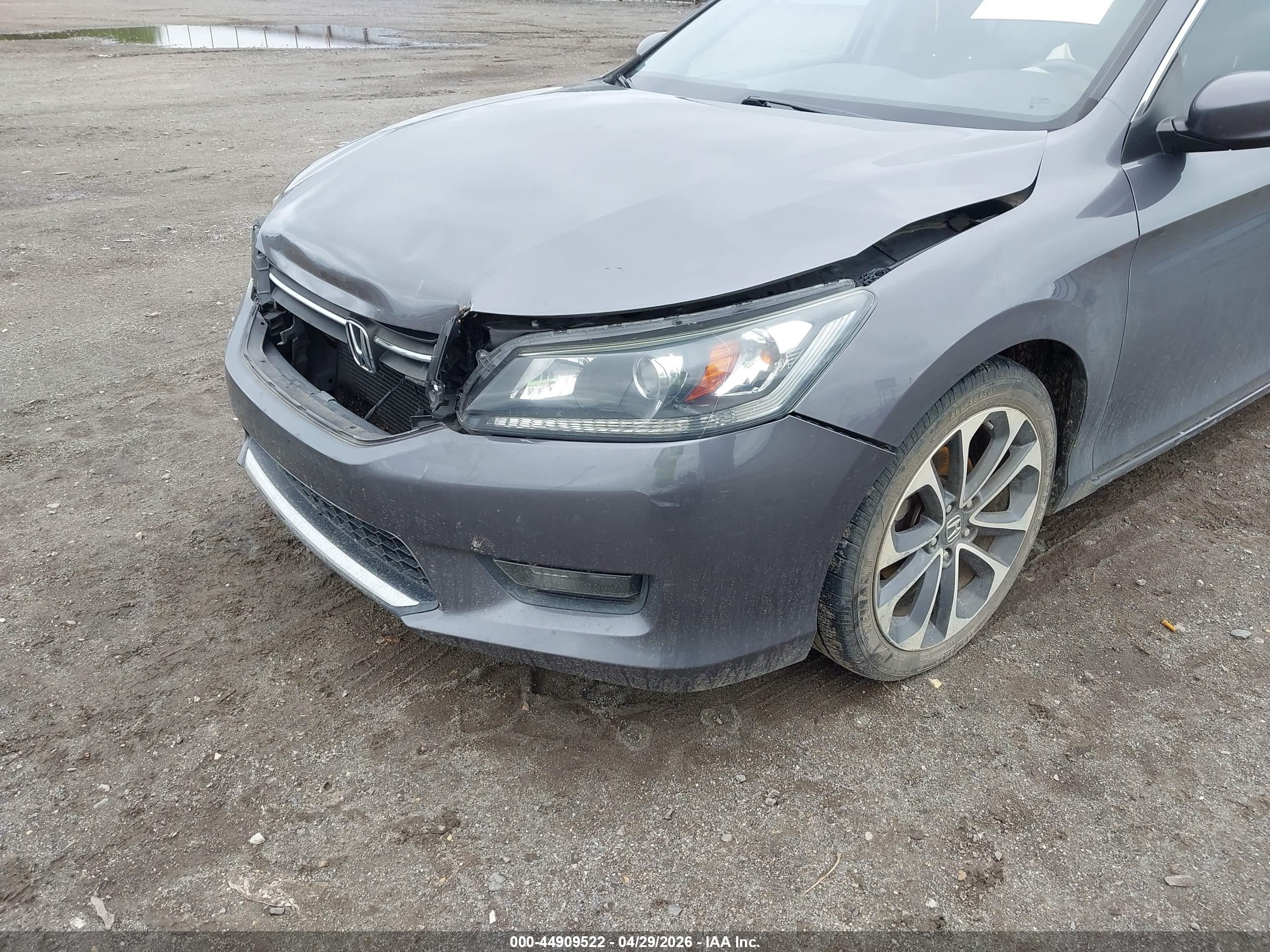 2015 Honda Accord Sport Серый vin: 1HGCR2F52FA121358