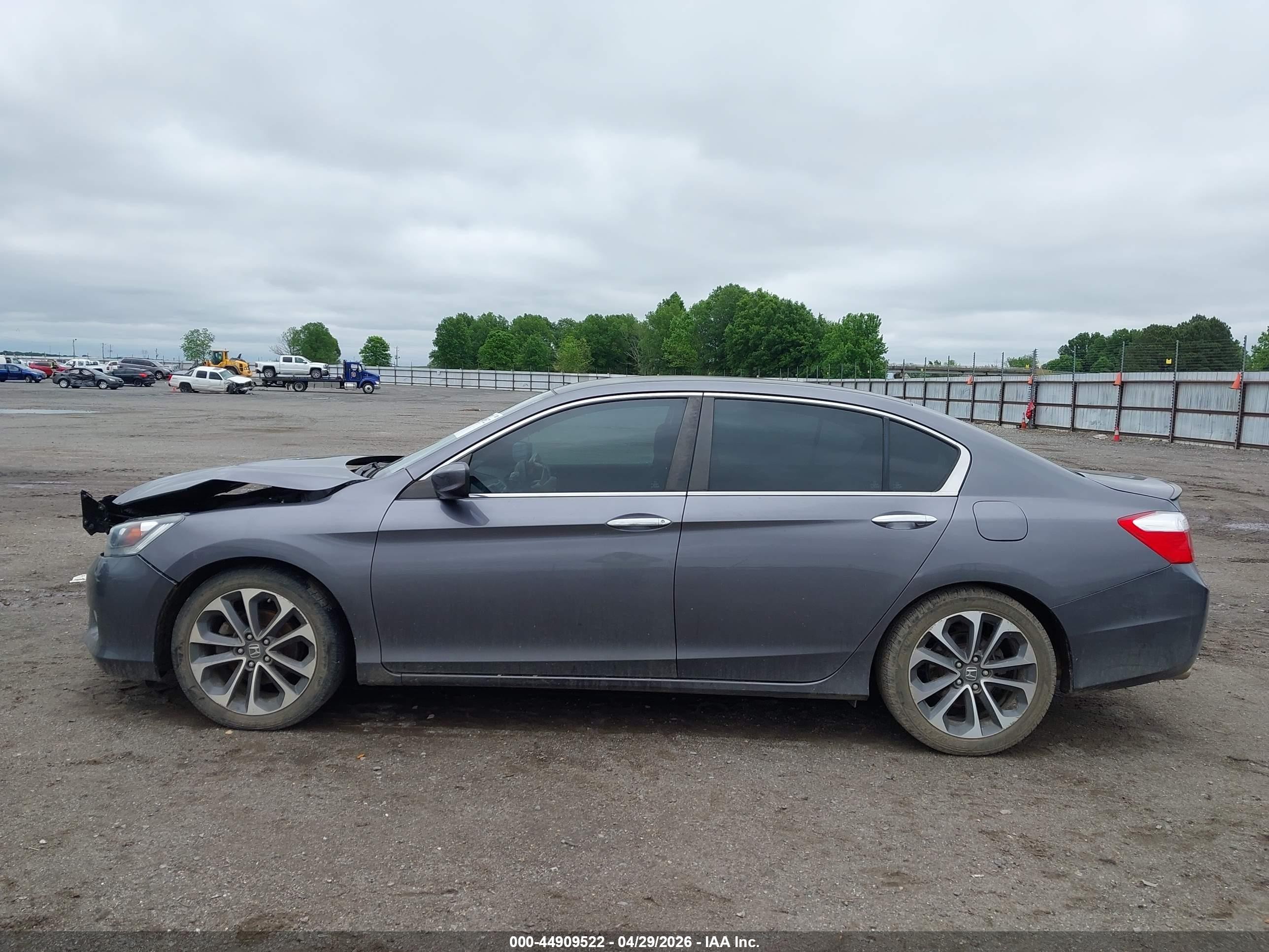 2015 Honda Accord Sport Серый vin: 1HGCR2F52FA121358