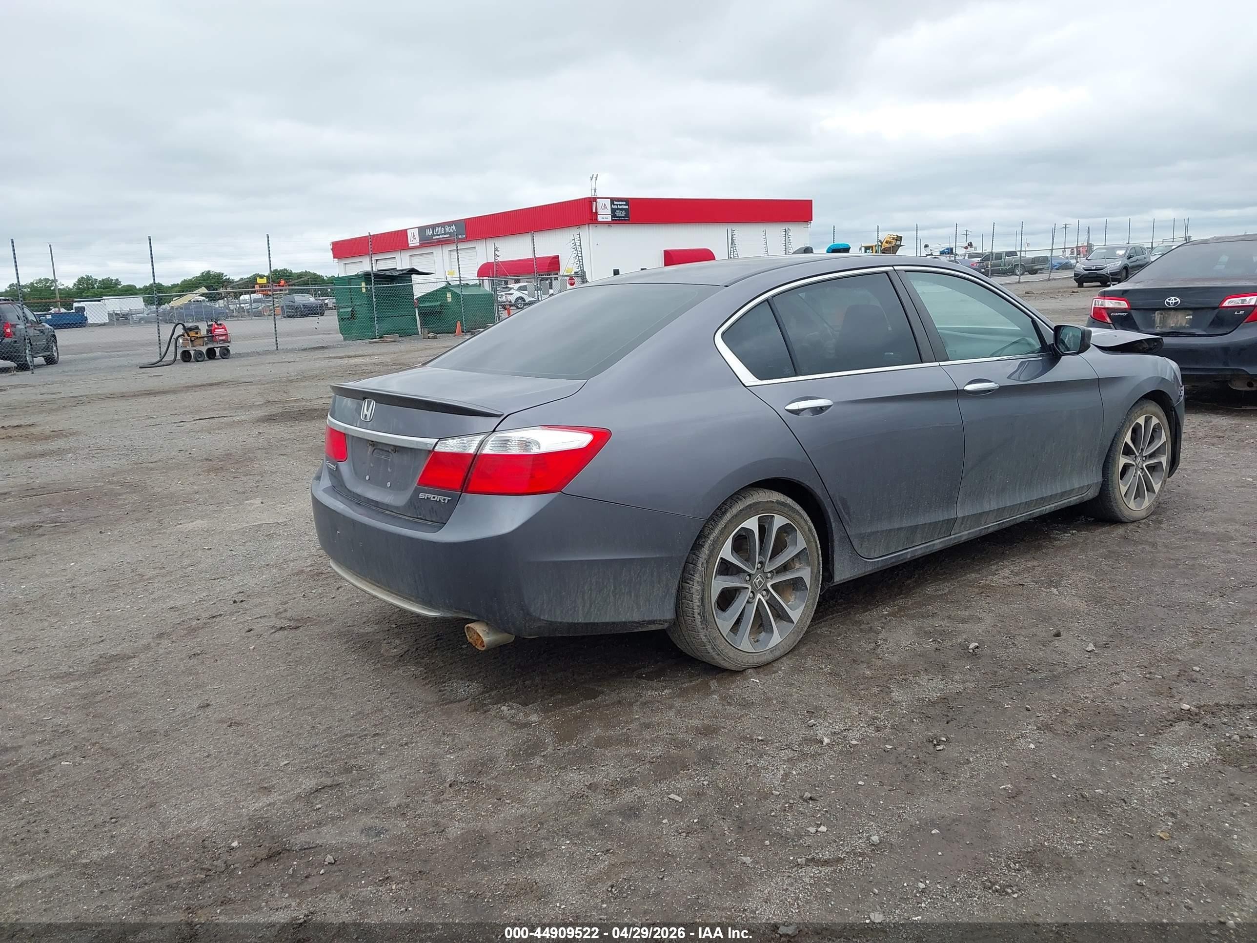 2015 Honda Accord Sport Серый vin: 1HGCR2F52FA121358
