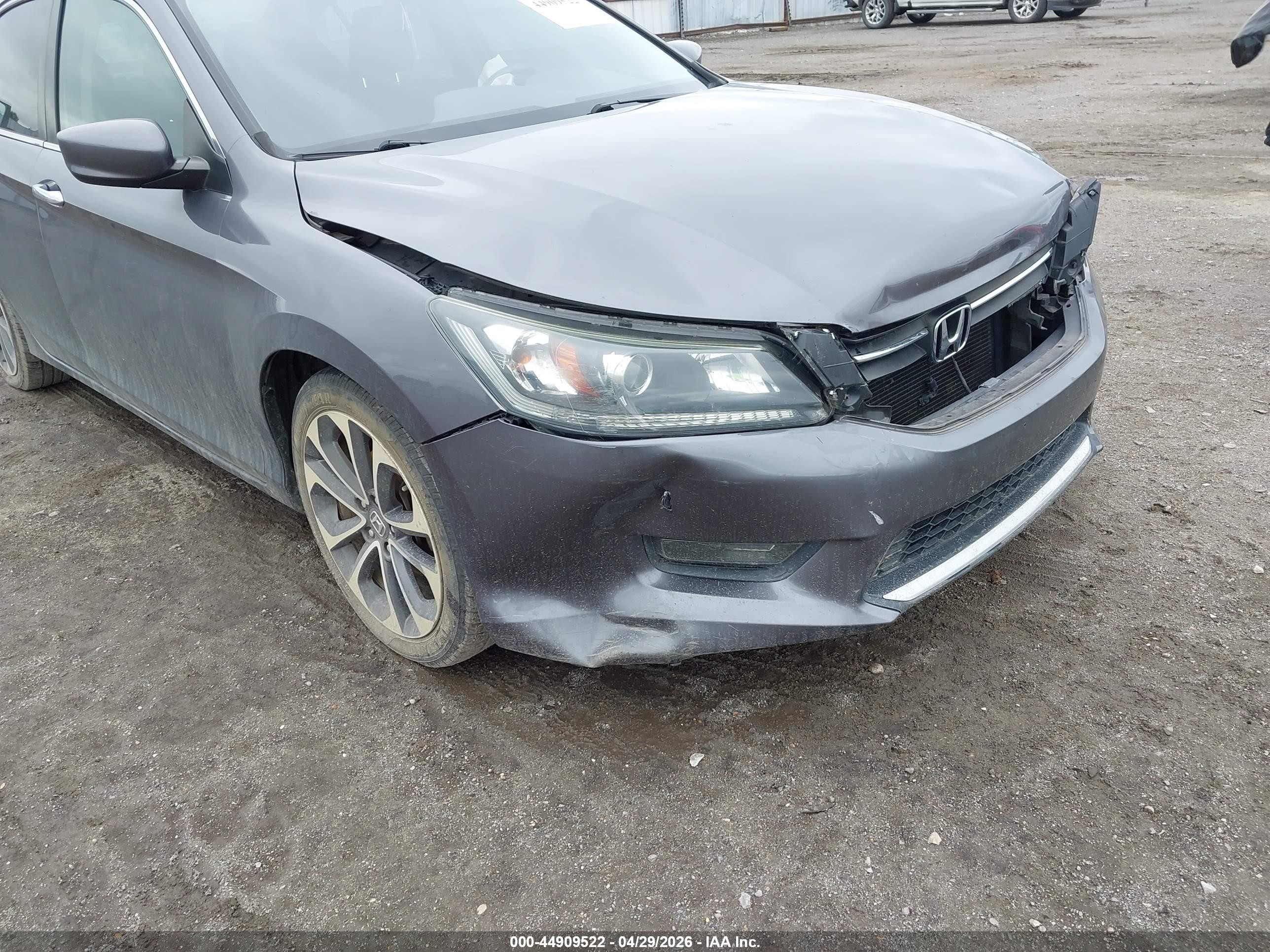 2015 Honda Accord Sport Серый vin: 1HGCR2F52FA121358
