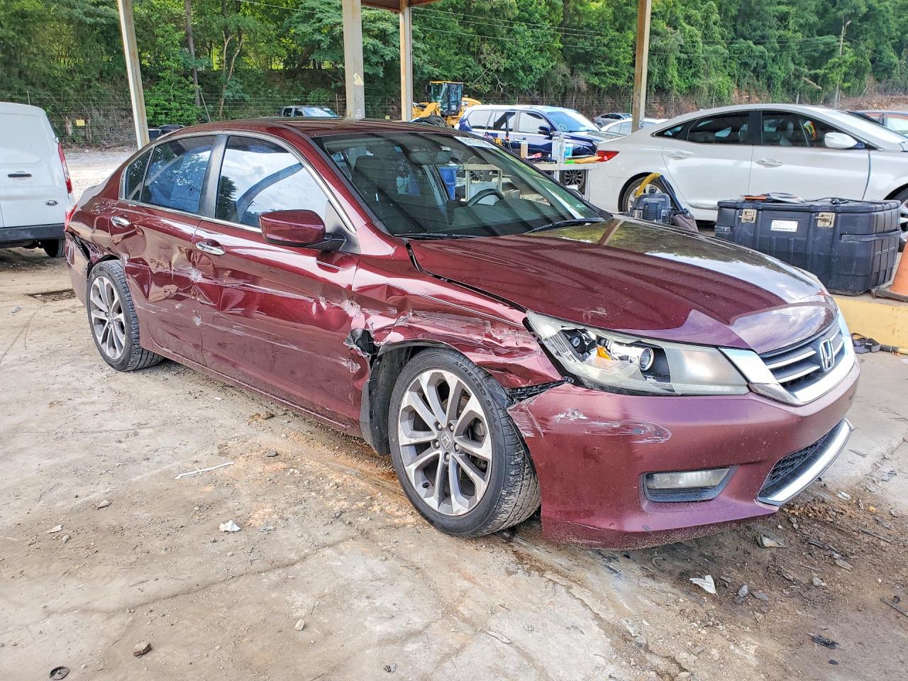 2015 Honda Accord Sport Бордовый vin: 1HGCR2F52FA122607