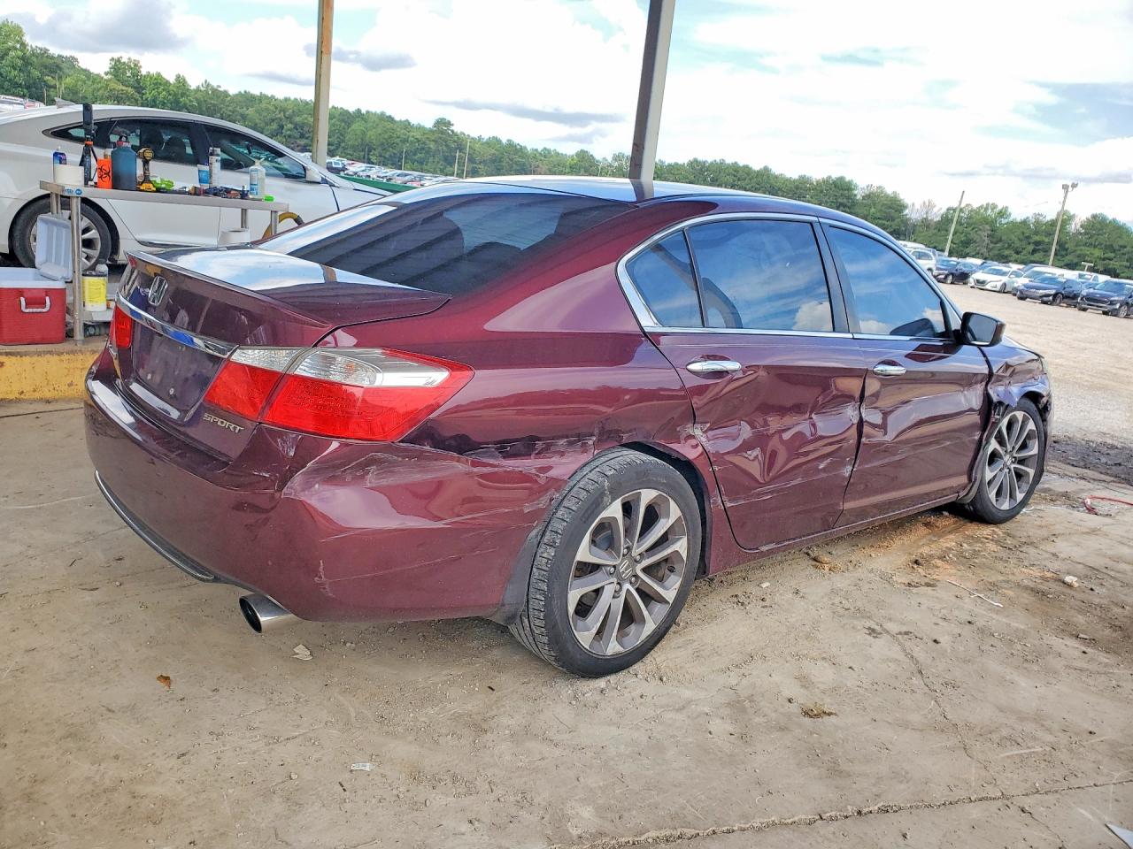 2015 Honda Accord Sport Бордовый vin: 1HGCR2F52FA122607