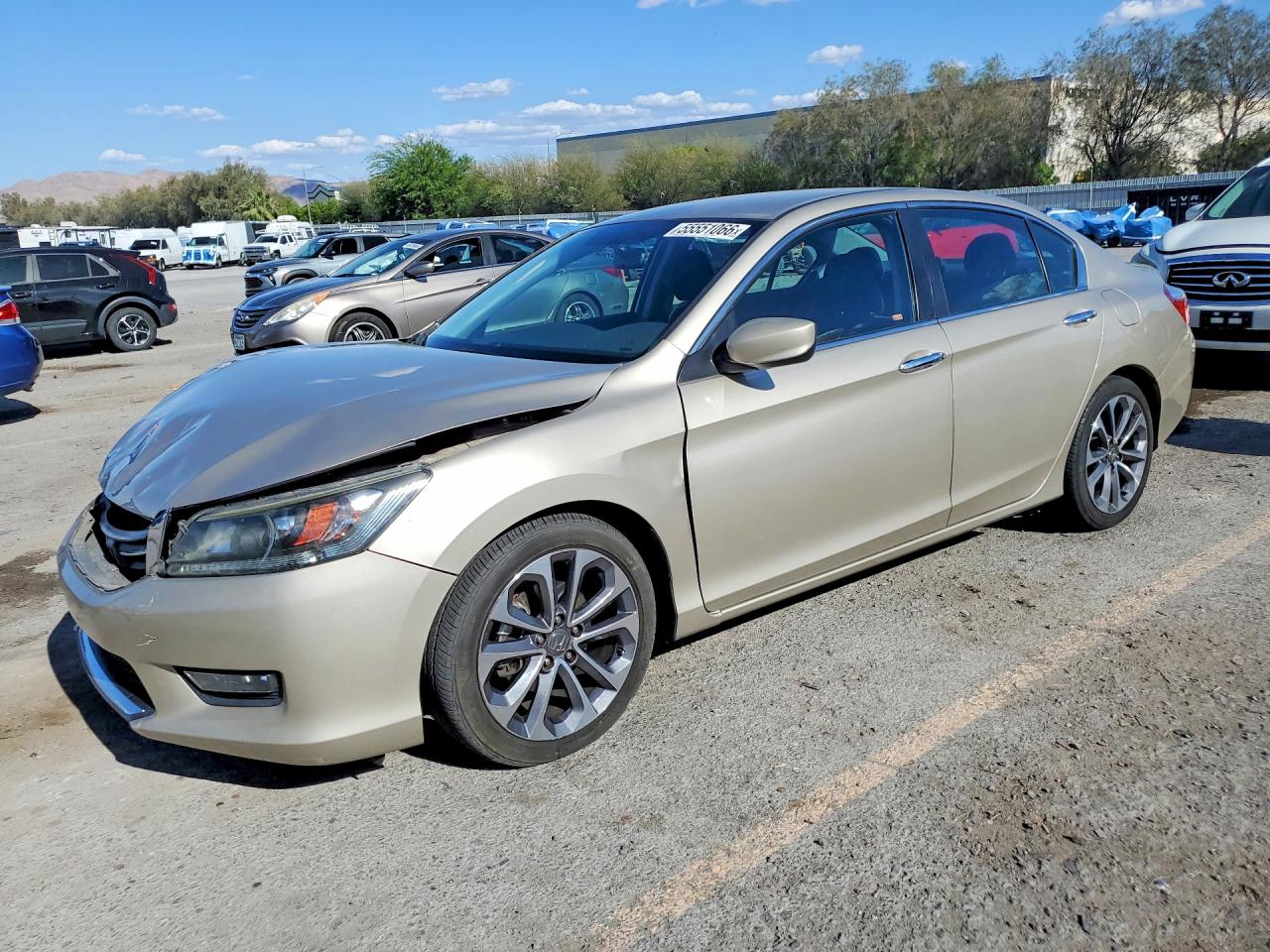 2015 Honda Accord Sport Beige vin: 1HGCR2F52FA132151