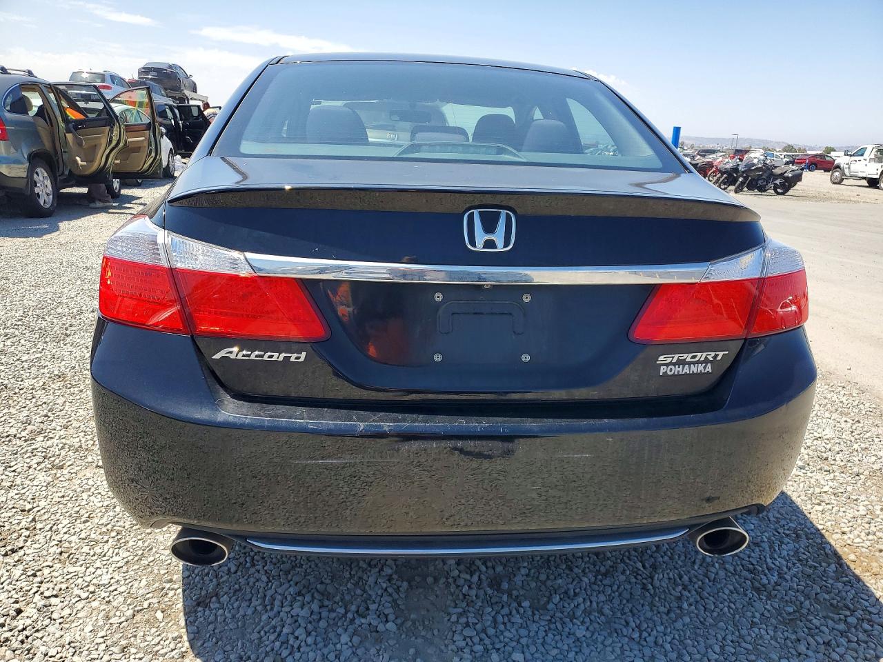 2015 Honda Accord Sport Черный vin: 1HGCR2F52FA205597