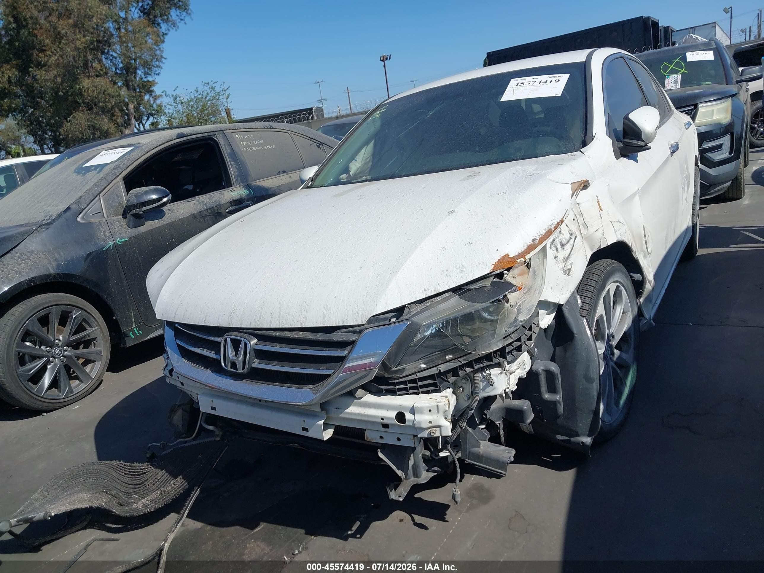 2015 Honda Accord Sport White vin: 1HGCR2F52FA212081