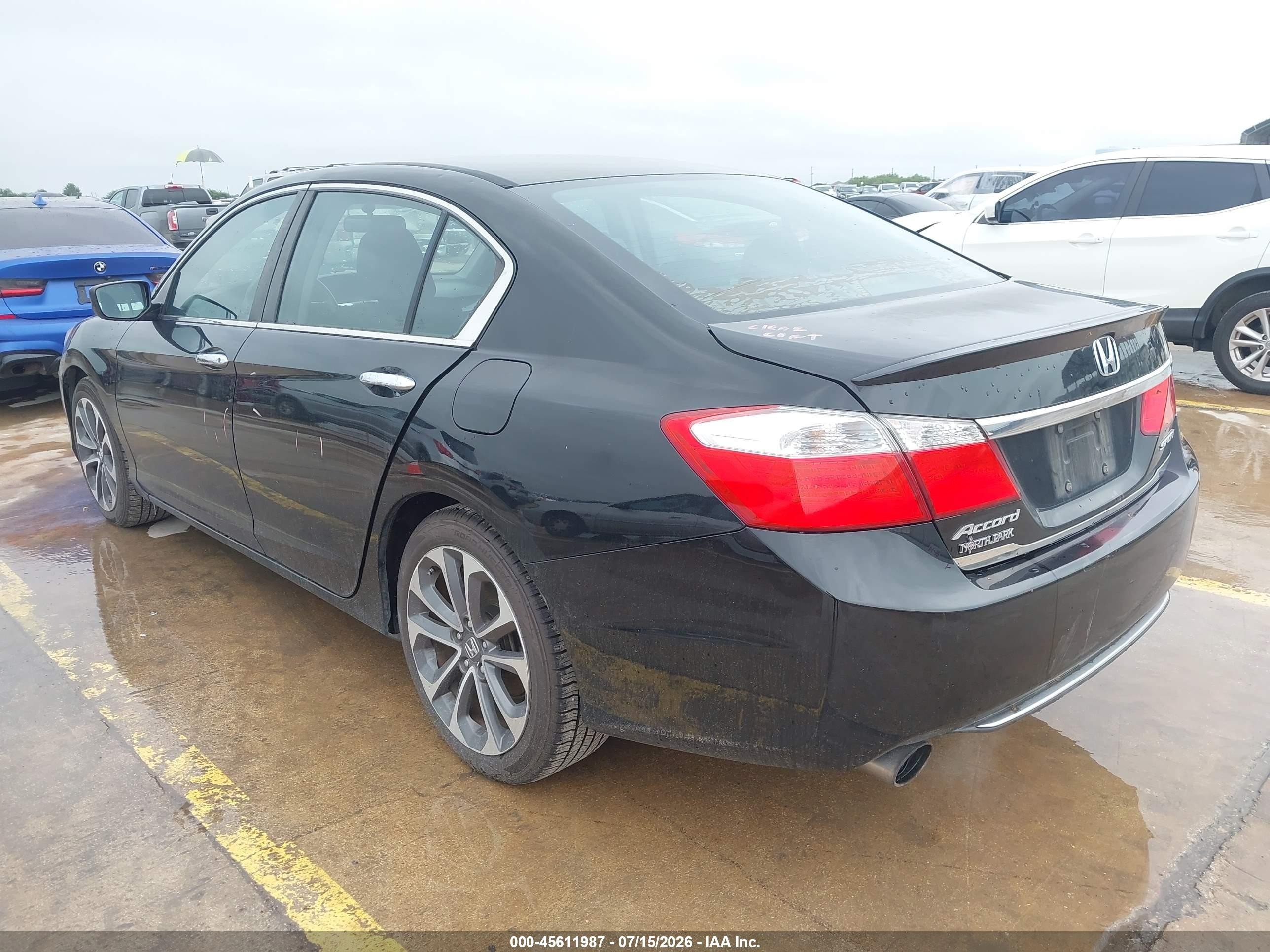 2015 Honda Accord Sport Black vin: 1HGCR2F52FA239247
