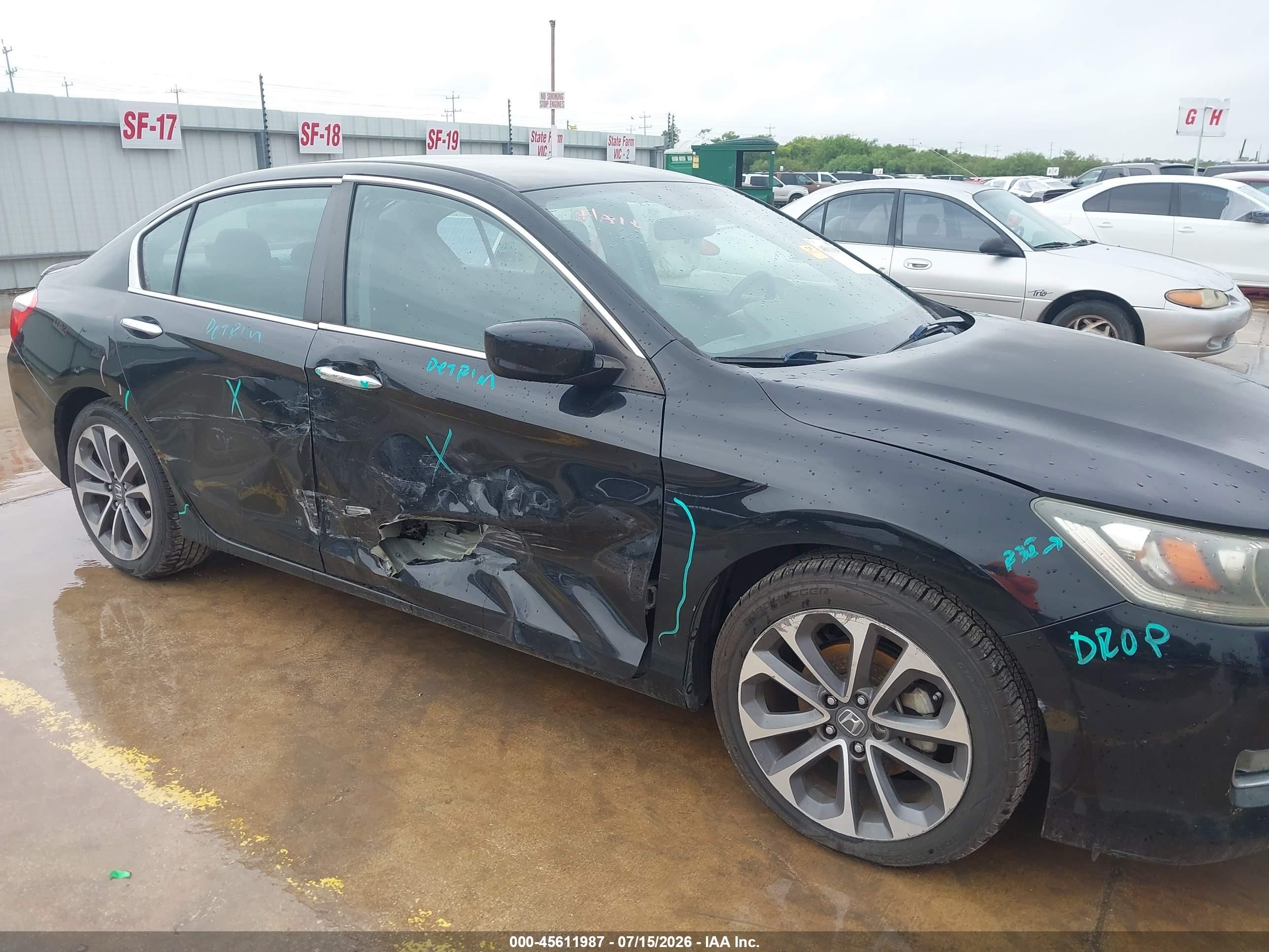 2015 Honda Accord Sport Black vin: 1HGCR2F52FA239247