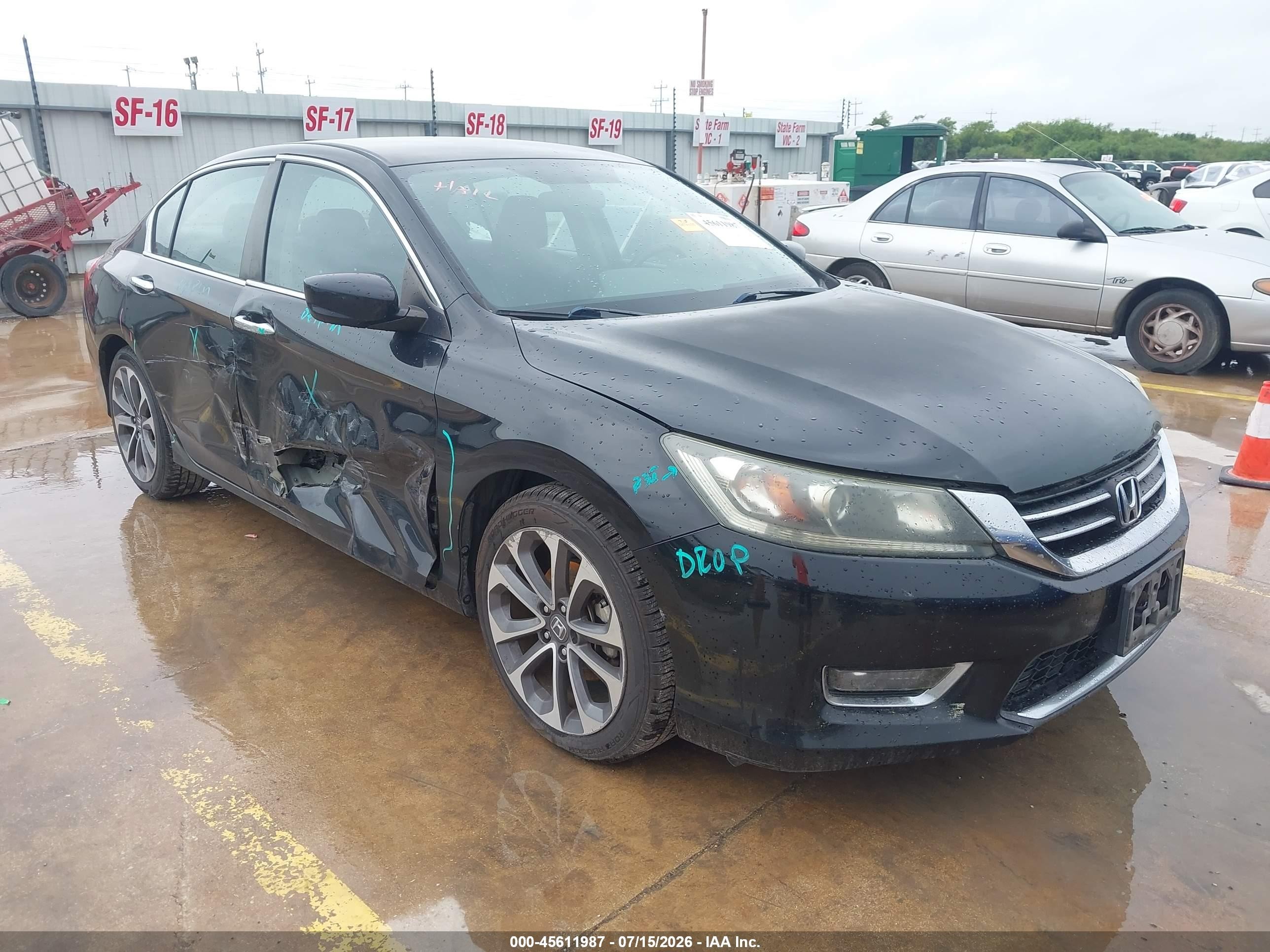 2015 Honda Accord Sport Black vin: 1HGCR2F52FA239247