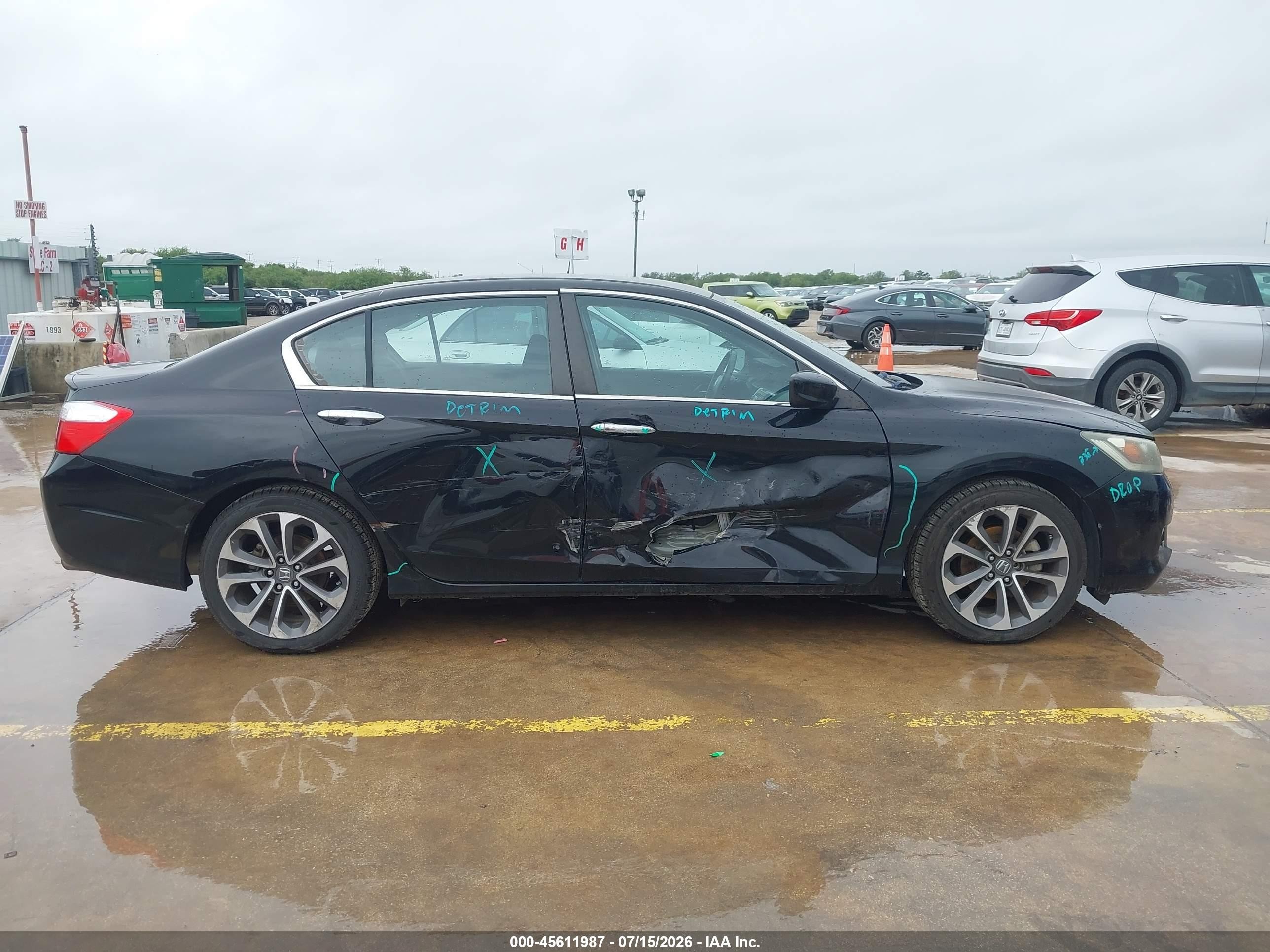 2015 Honda Accord Sport Black vin: 1HGCR2F52FA239247