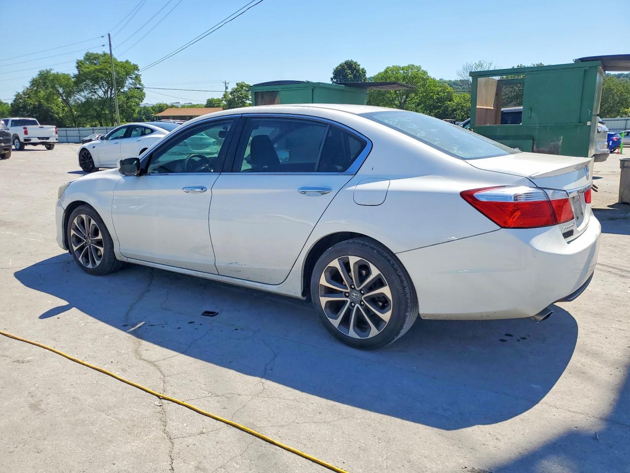 2015 Honda Accord Sport White vin: 1HGCR2F52FA258820