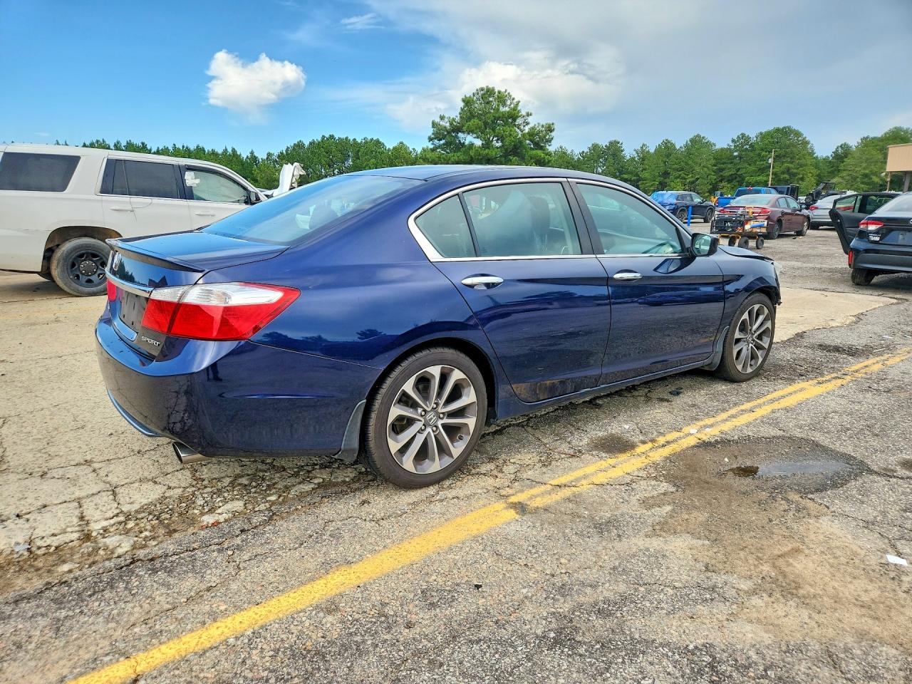 2015 Honda Accord Sport Blue vin: 1HGCR2F52FA262334