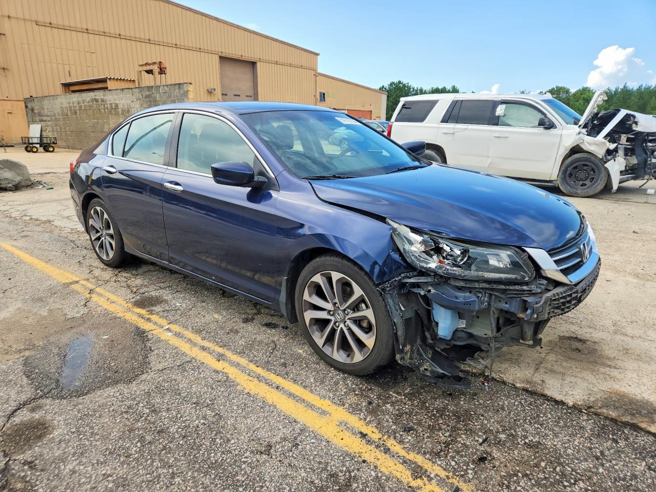 2015 Honda Accord Sport Blue vin: 1HGCR2F52FA262334